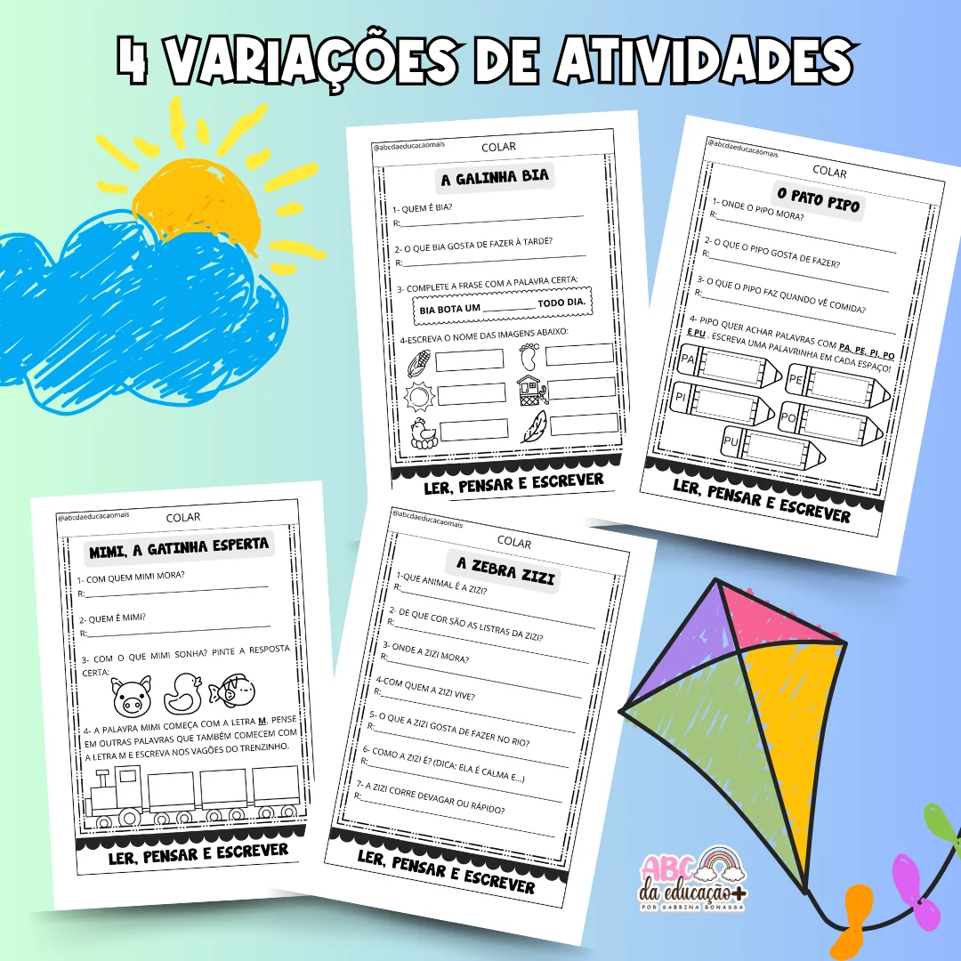 Leitura Criativa - Textos com Interpretação para Alfabetização - Image 3