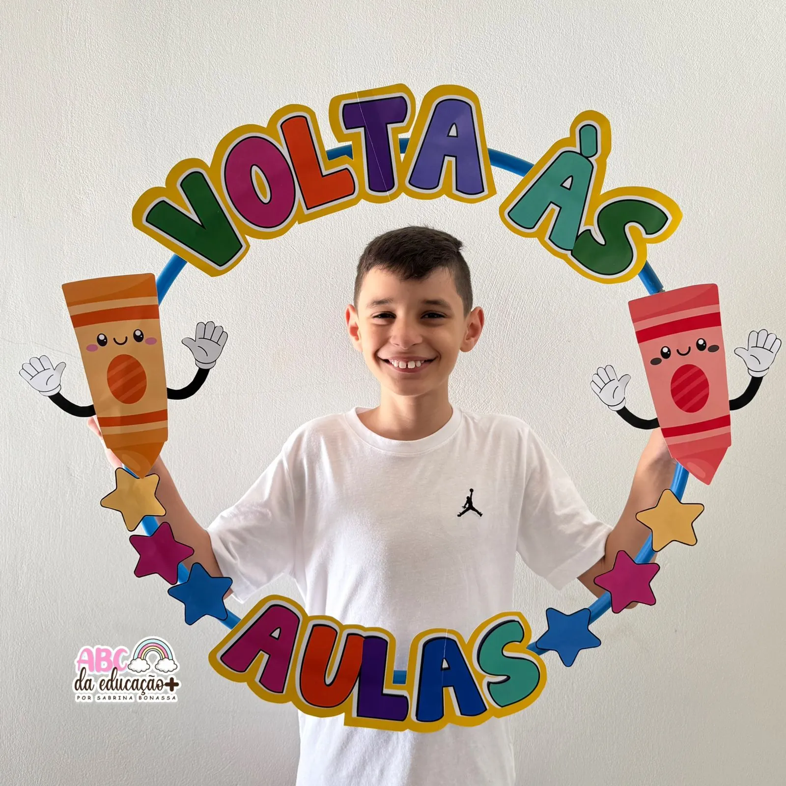 Moldura de Fotos no Bambolê “Volta às Aulas” - Imagem 2