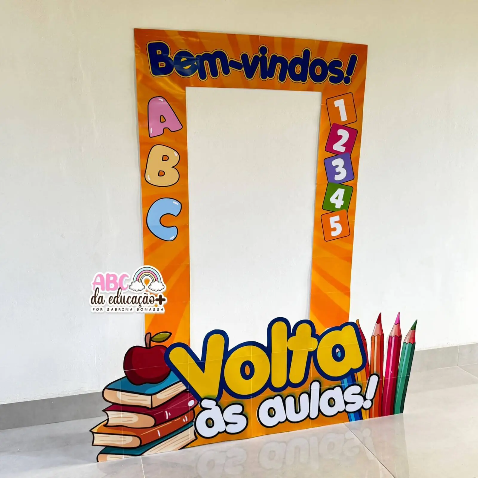 Moldura de Fotos Gigante Volta às Aulas - Imagem 3