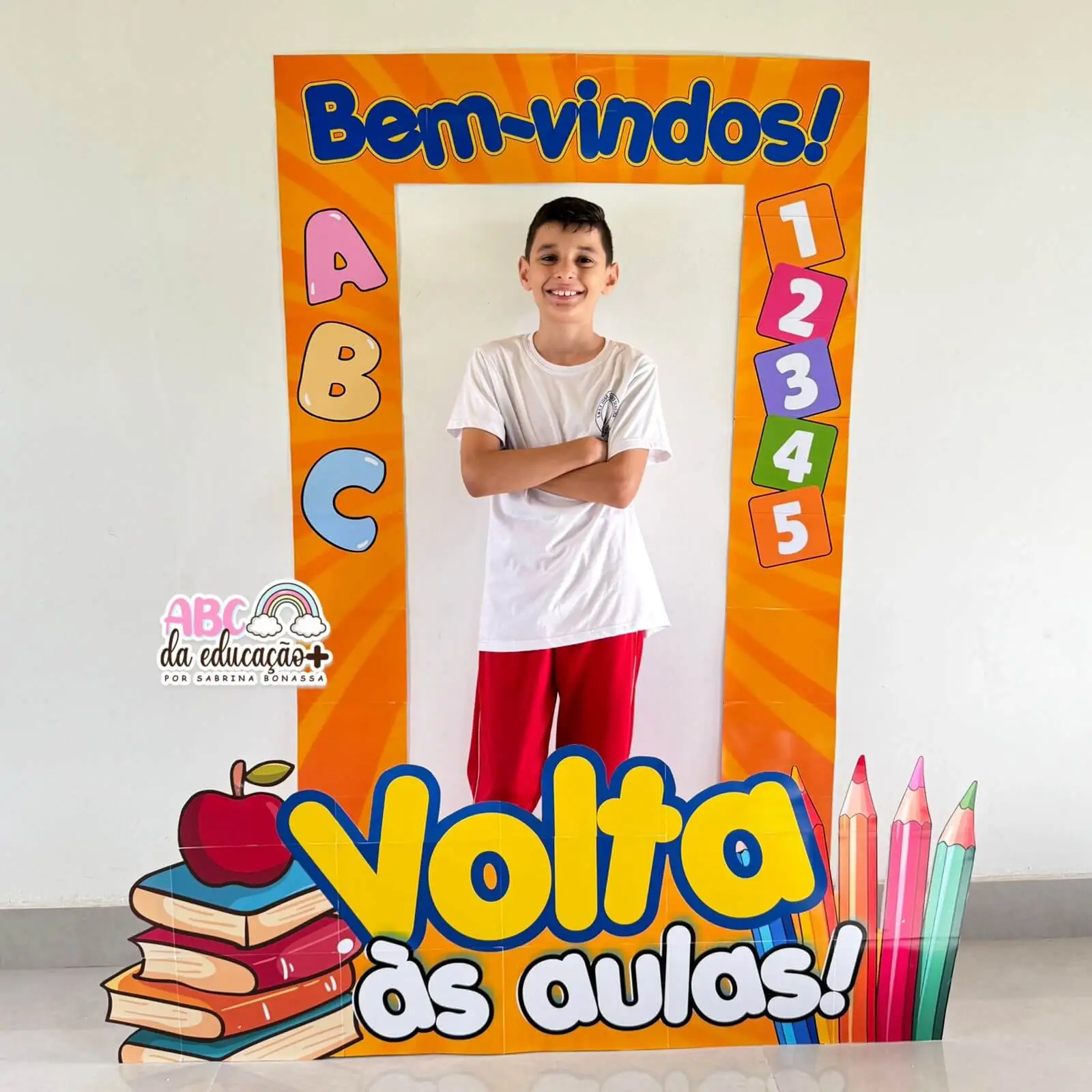 Moldura de Fotos Gigante Volta às Aulas - Imagem 4