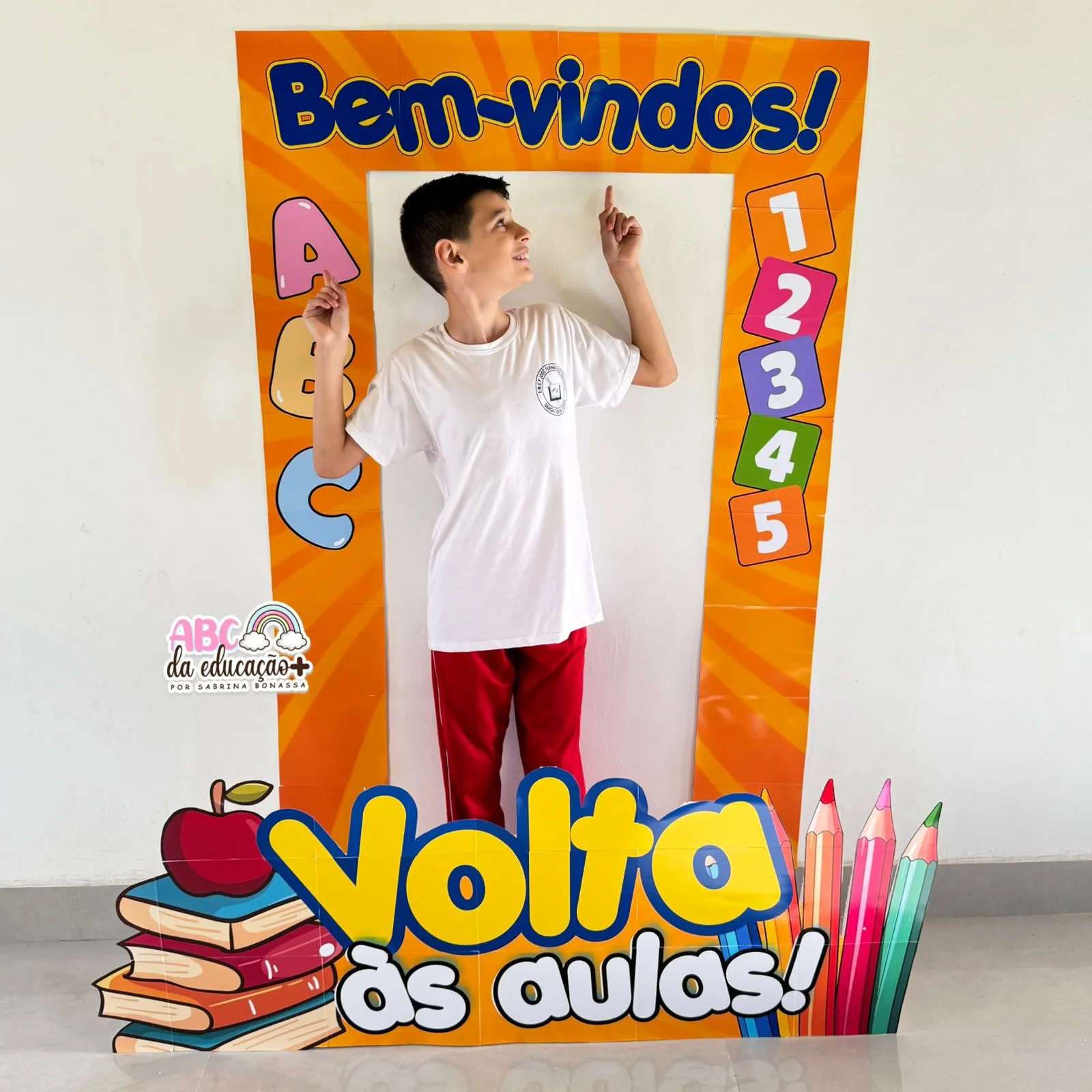 Moldura de Fotos Gigante Volta às Aulas - Imagem 5