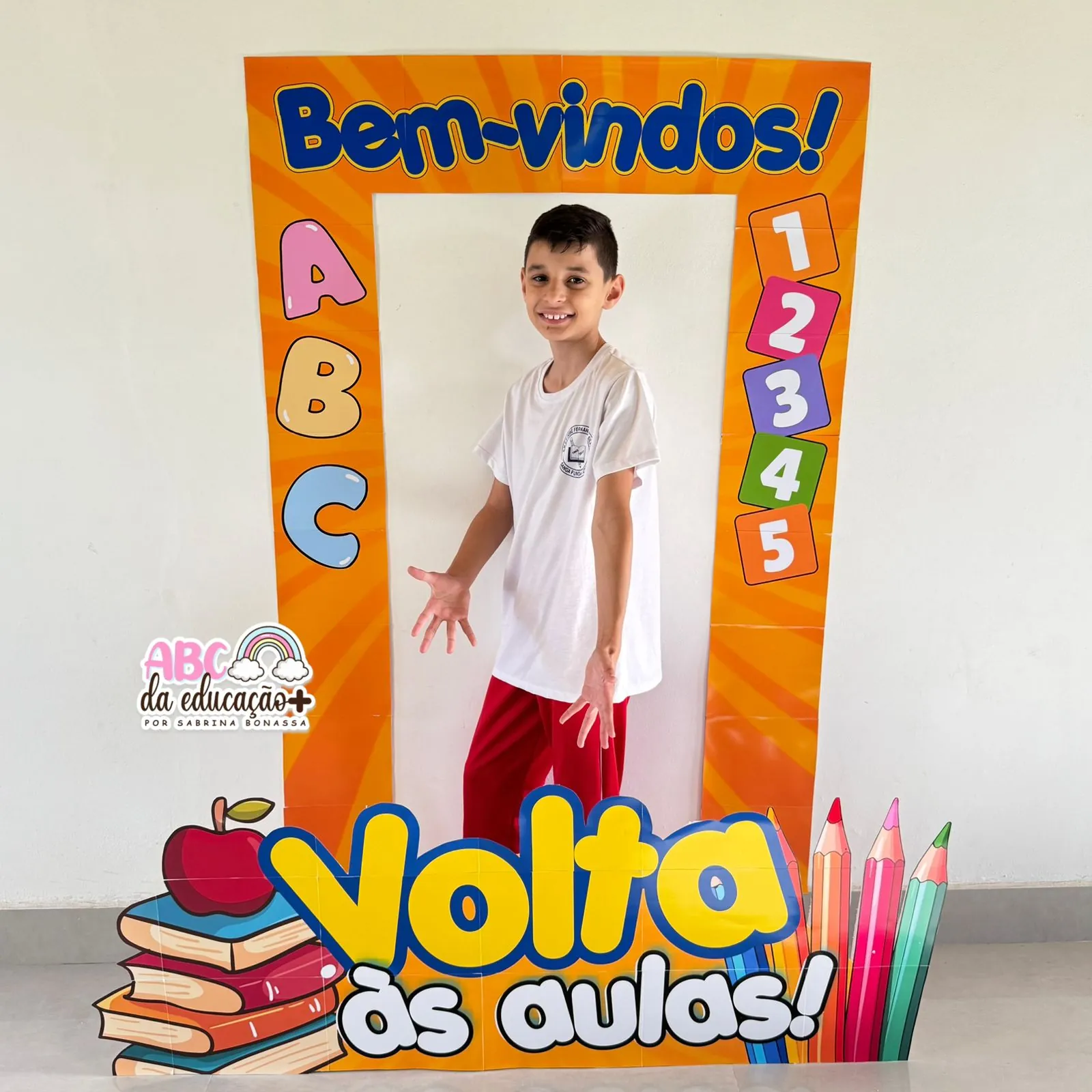 Moldura de Fotos Gigante Volta às Aulas - Imagem 6