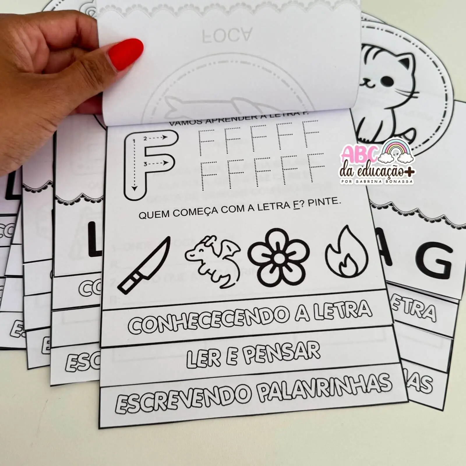 Livrinho Interativo do Alfabeto – A a Z Alfabetização - Imagem 6