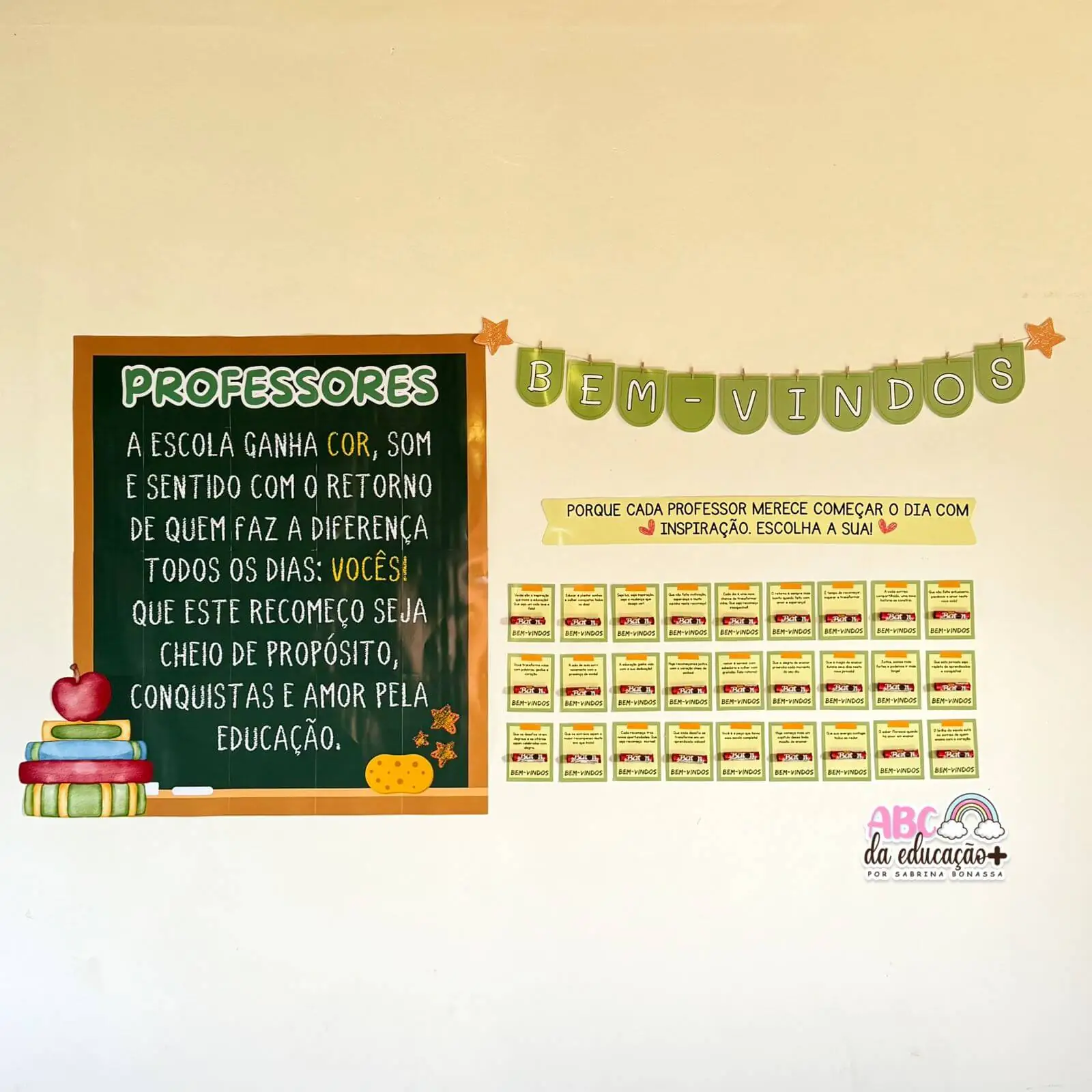 Painel de Boas-Vindas para Professores — Volta às Aulas - Imagem 3