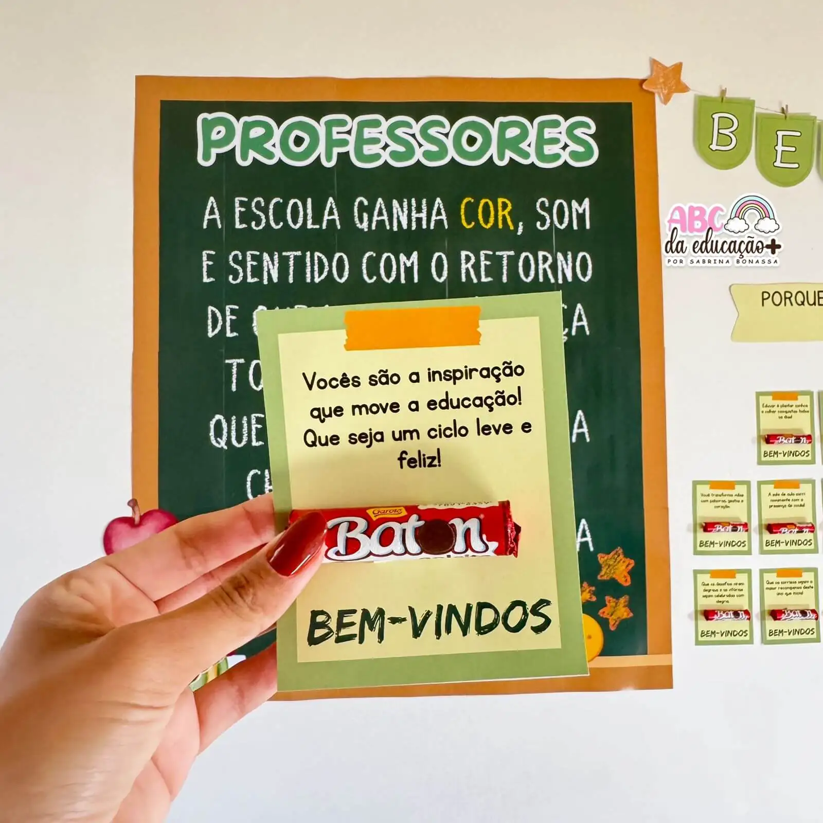 Painel de Boas-Vindas para Professores — Volta às Aulas - Imagem 2