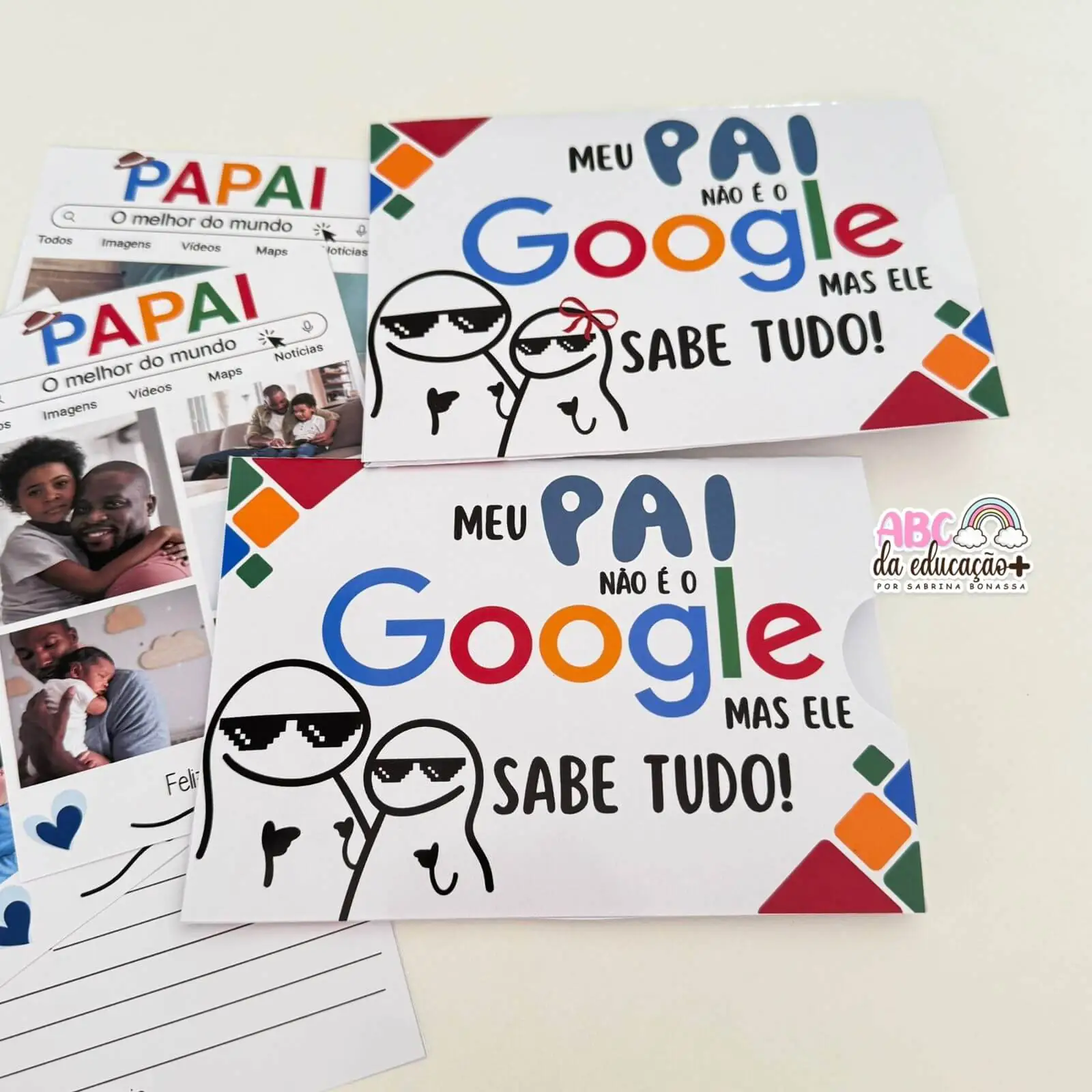 Cartão Meu Pai Google – 100% Editável - Imagem 4