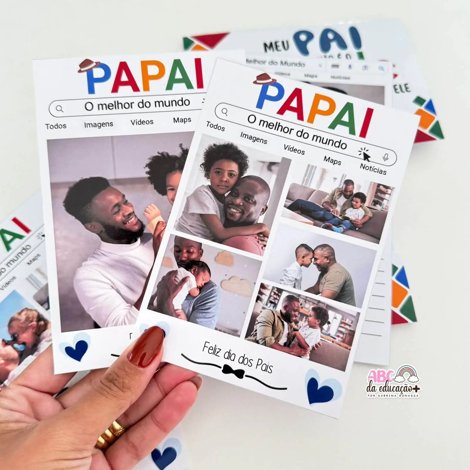 Cartão Meu Pai Google – 100% Editável - Imagem 3