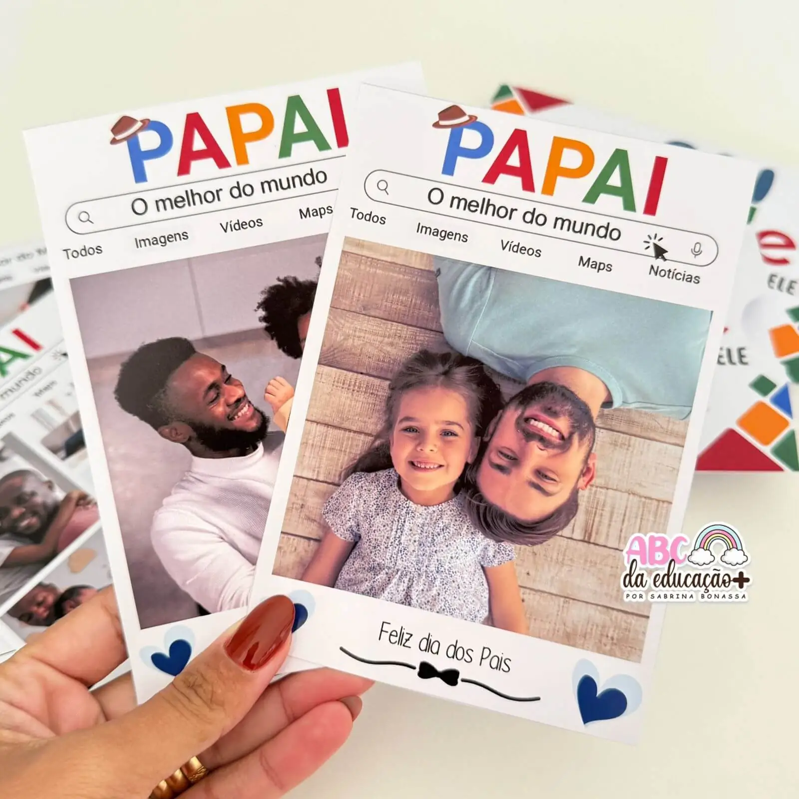 Cartão Meu Pai Google – 100% Editável