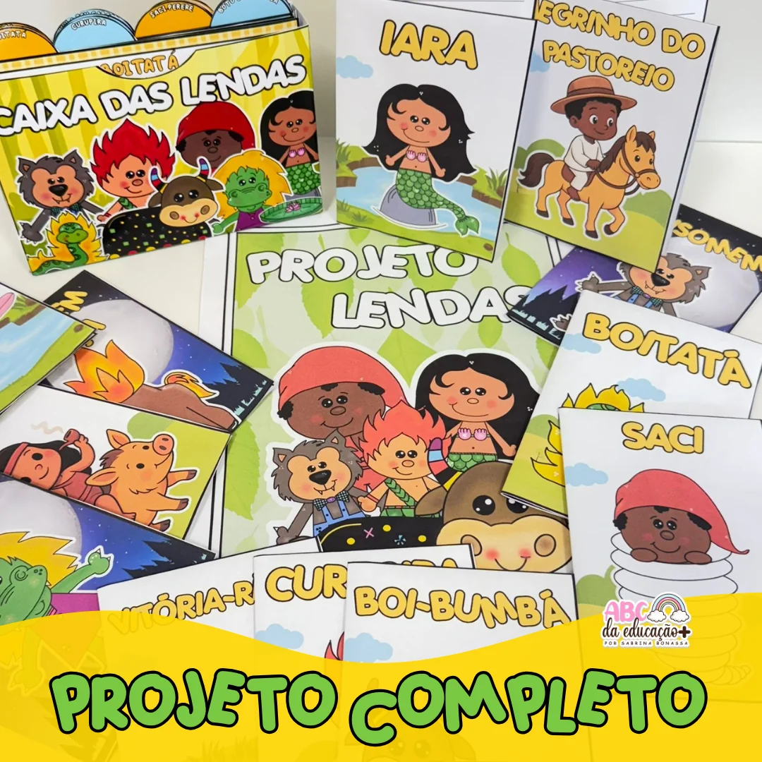 Projeto Lendas Folclóricas: Fichas, Mapas e Livrinhos Interativos