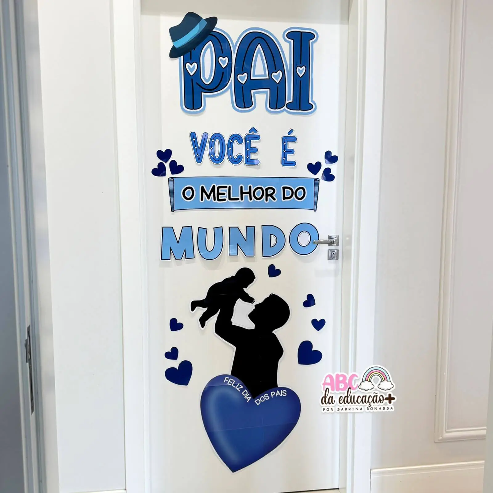 Painel de  Porta Dia dos Pais “Pai, o melhor do mundo!” - Imagem 2