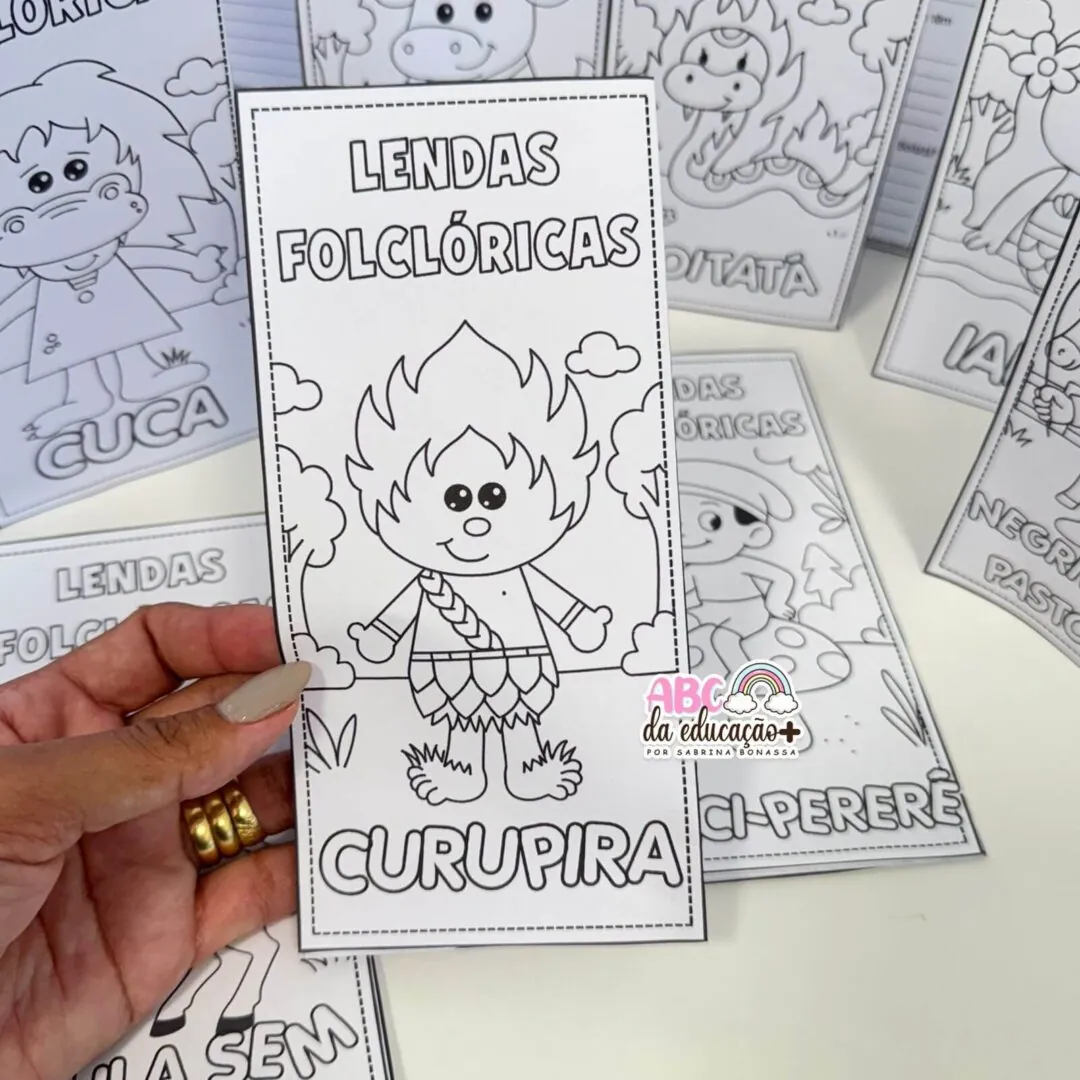 Folhetos Lendas Folclóricas com Texto e Interpretação - Image 6