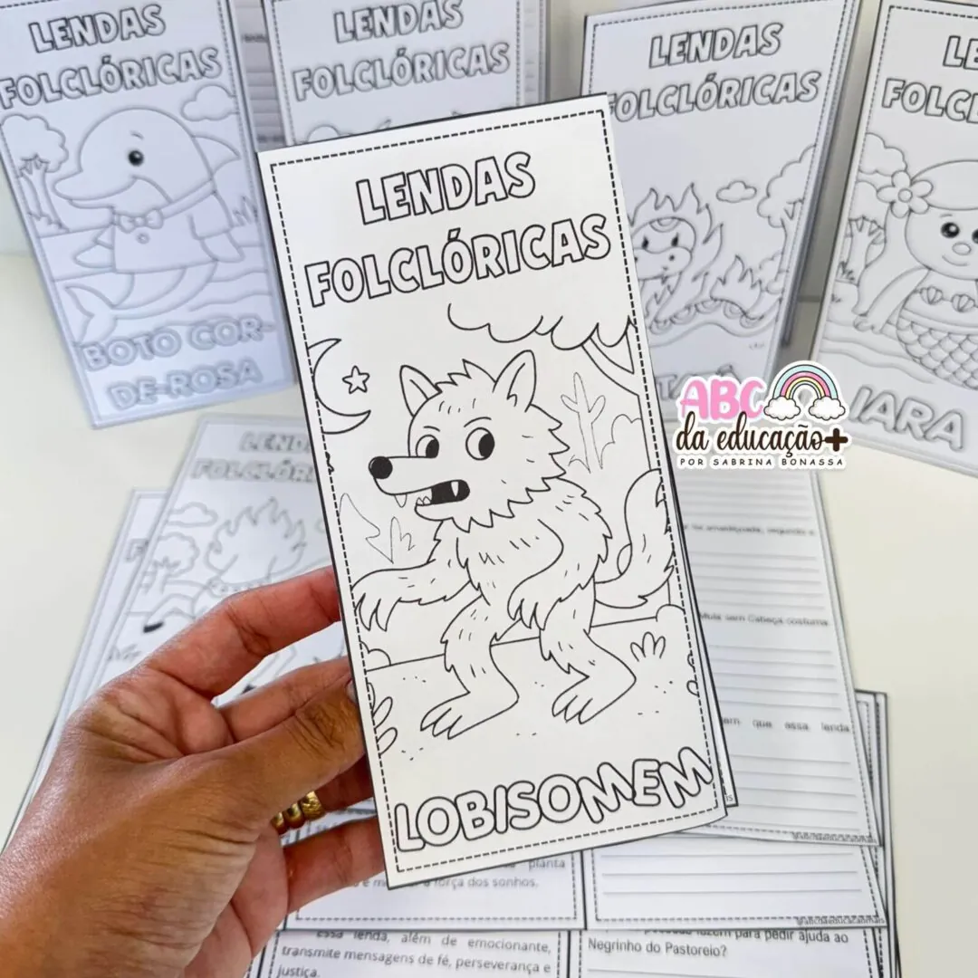 Folhetos Lendas Folclóricas com Texto e Interpretação - Image 3