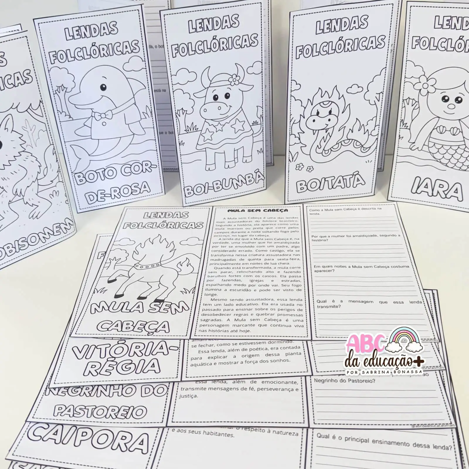 Folhetos Lendas Folclóricas com Texto e Interpretação - Imagem 5