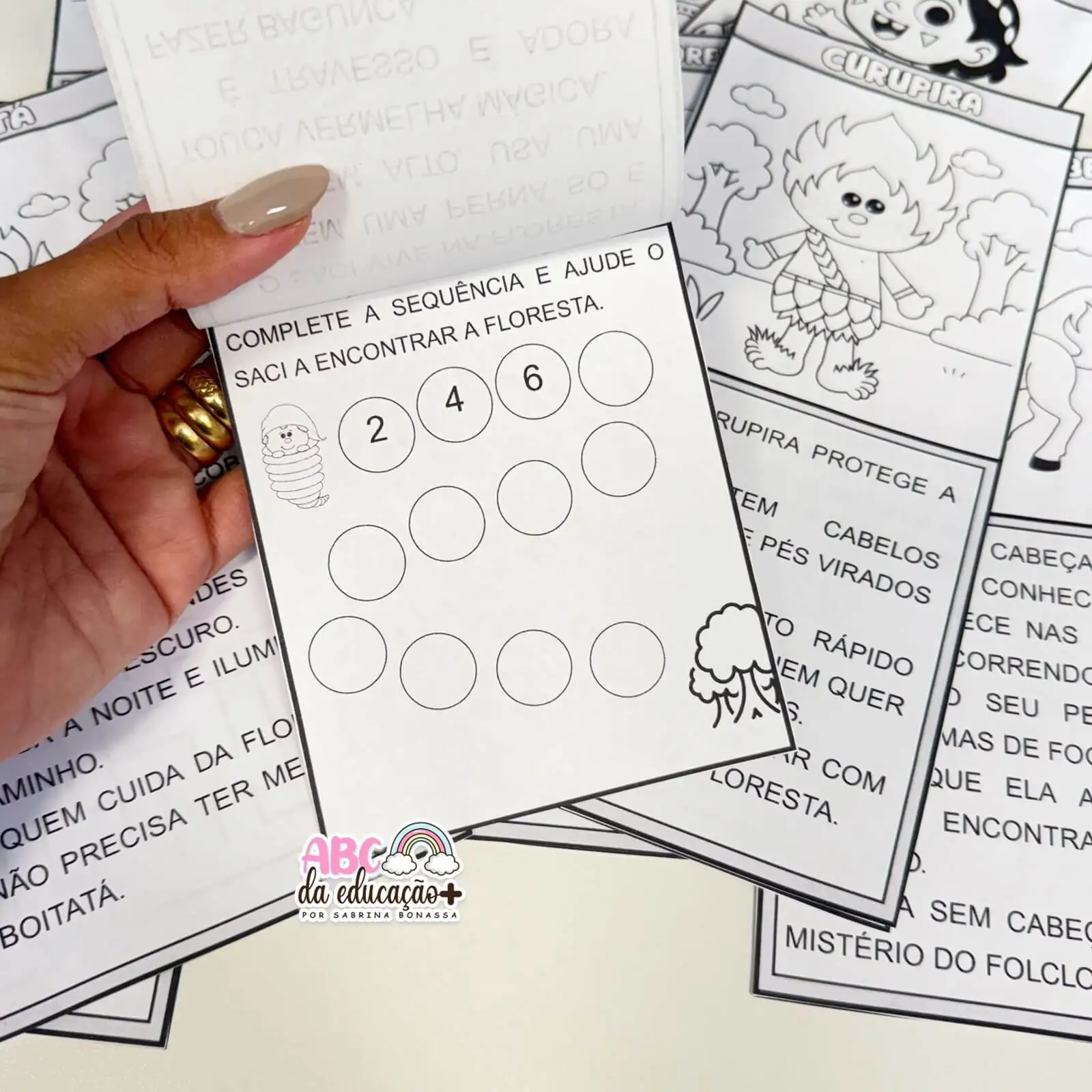 Atividades Folclore – 12 Lendas em Fichas Lúdicas para Alfabetização - Imagem 4