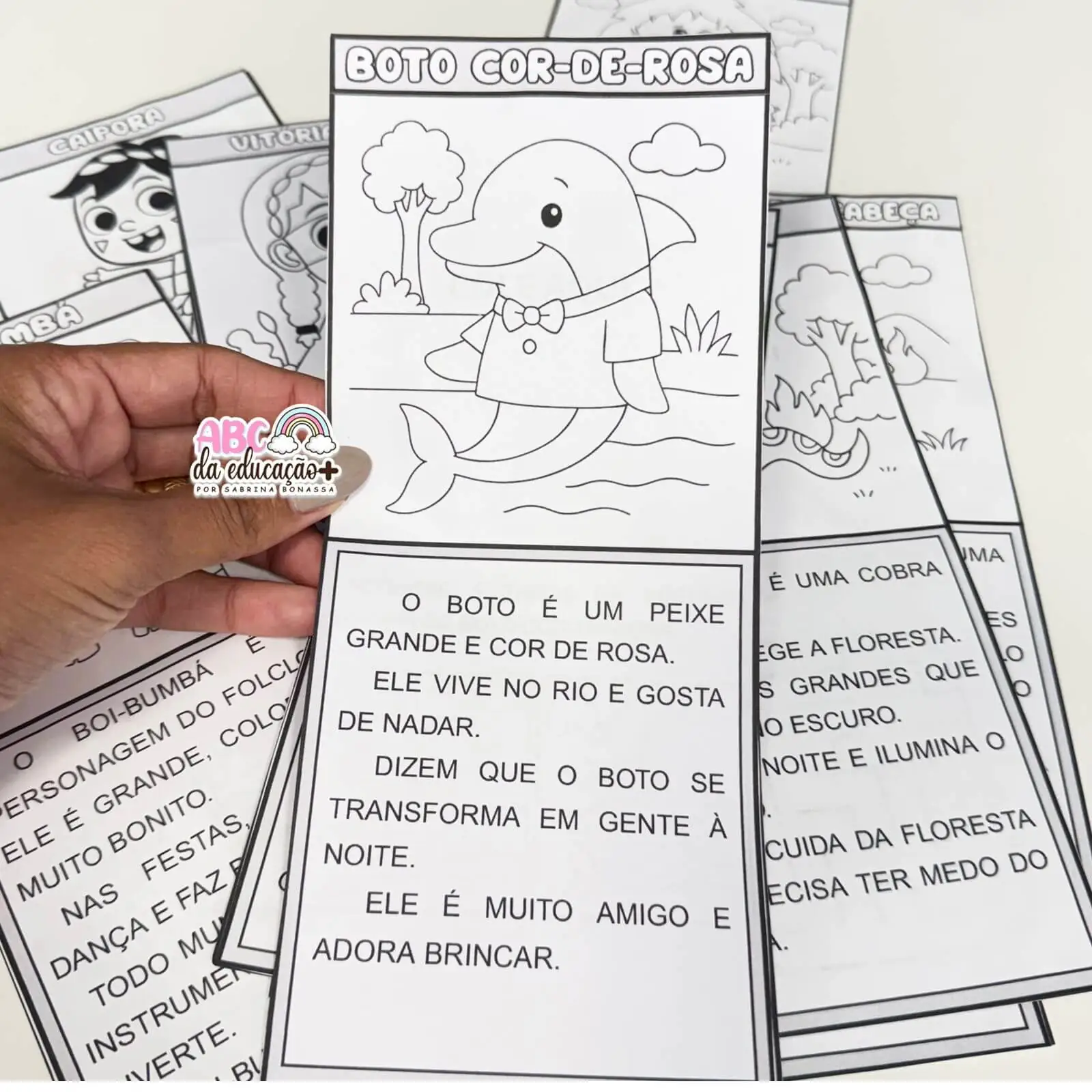 Atividades Folclore – 12 Lendas em Fichas Lúdicas para Alfabetização - Imagem 3