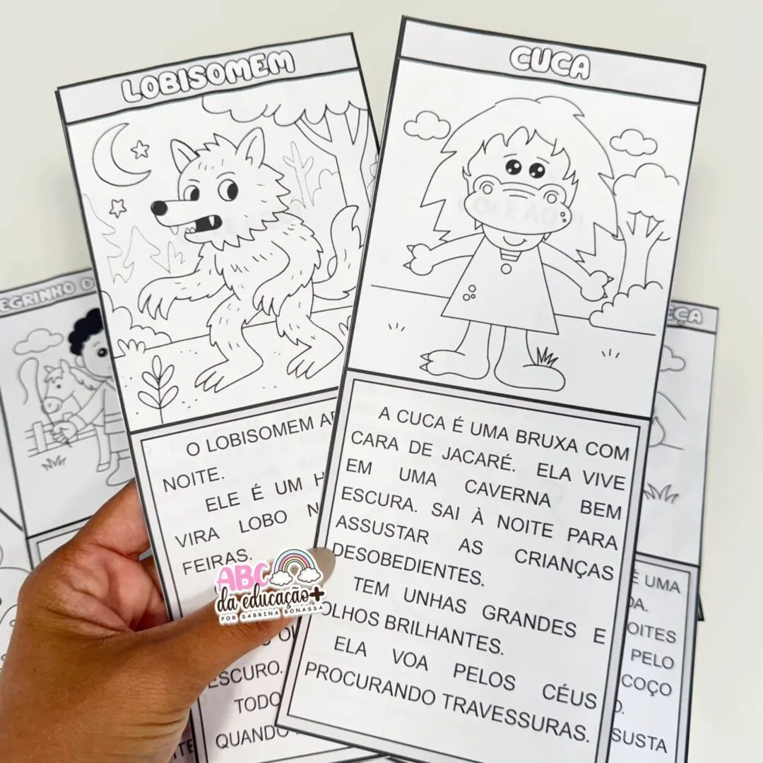 Atividades Folclore – 12 Lendas em Fichas Lúdicas para Alfabetização - Image 6