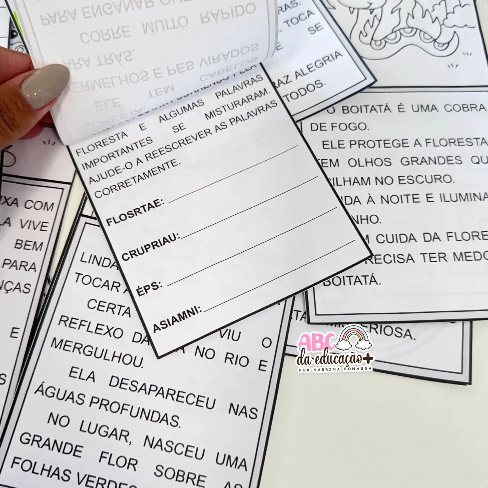 Atividades Folclore – 12 Lendas em Fichas Lúdicas para Alfabetização - Imagem 7