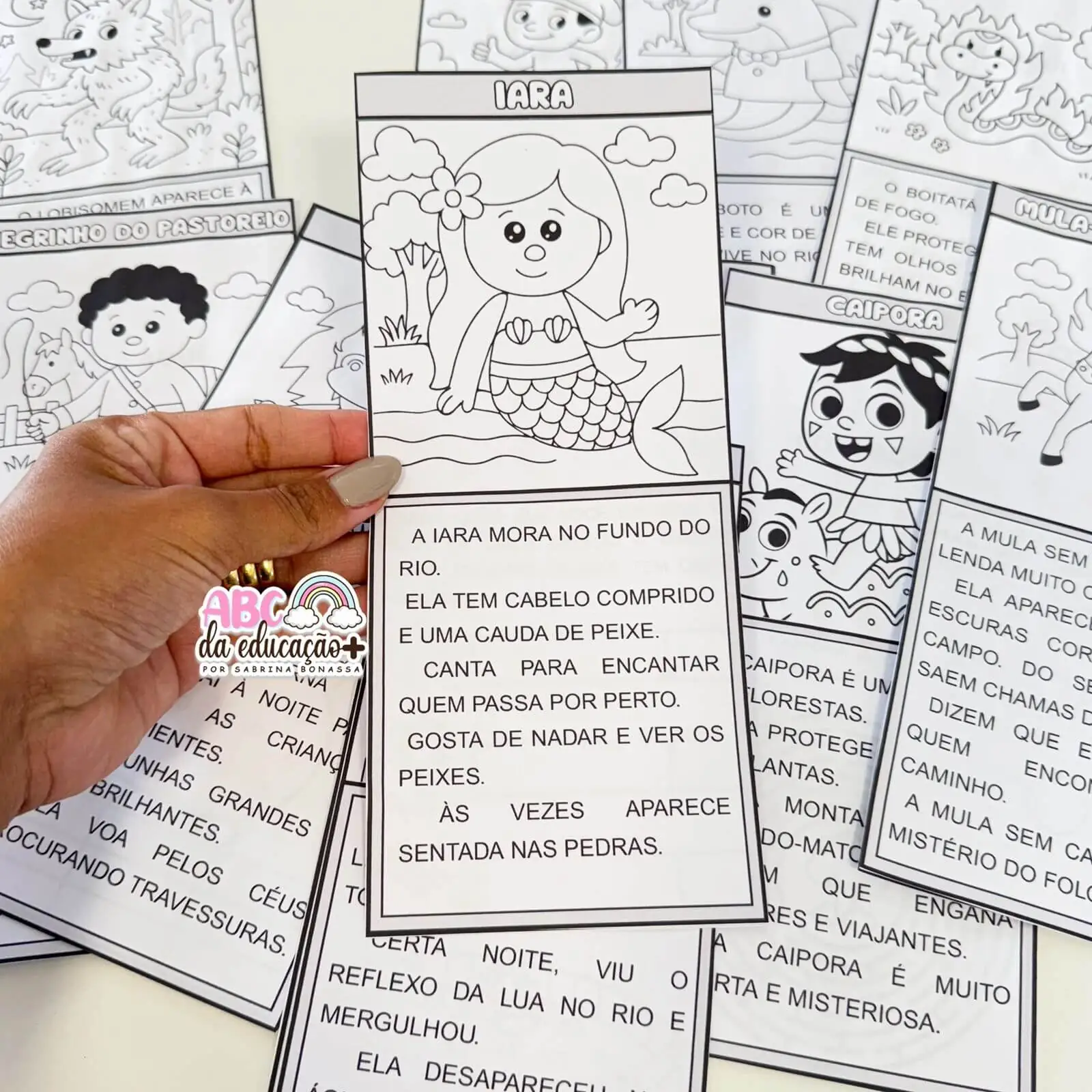 Atividades Folclore – 12 Lendas em Fichas Lúdicas para Alfabetização - Imagem 9