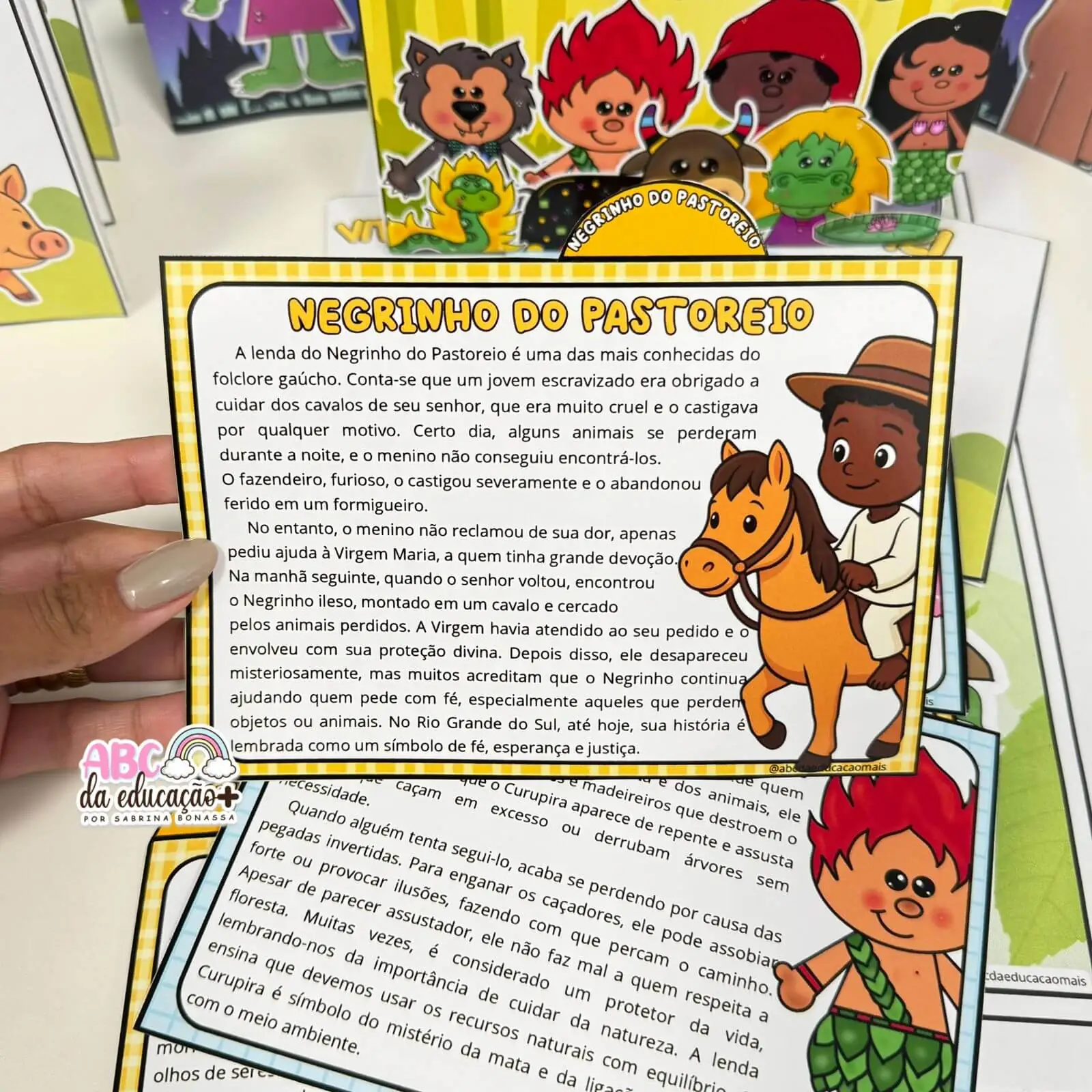 Projeto Lendas Folclóricas: Fichas, Mapas e Livrinhos Interativos - Imagem 9