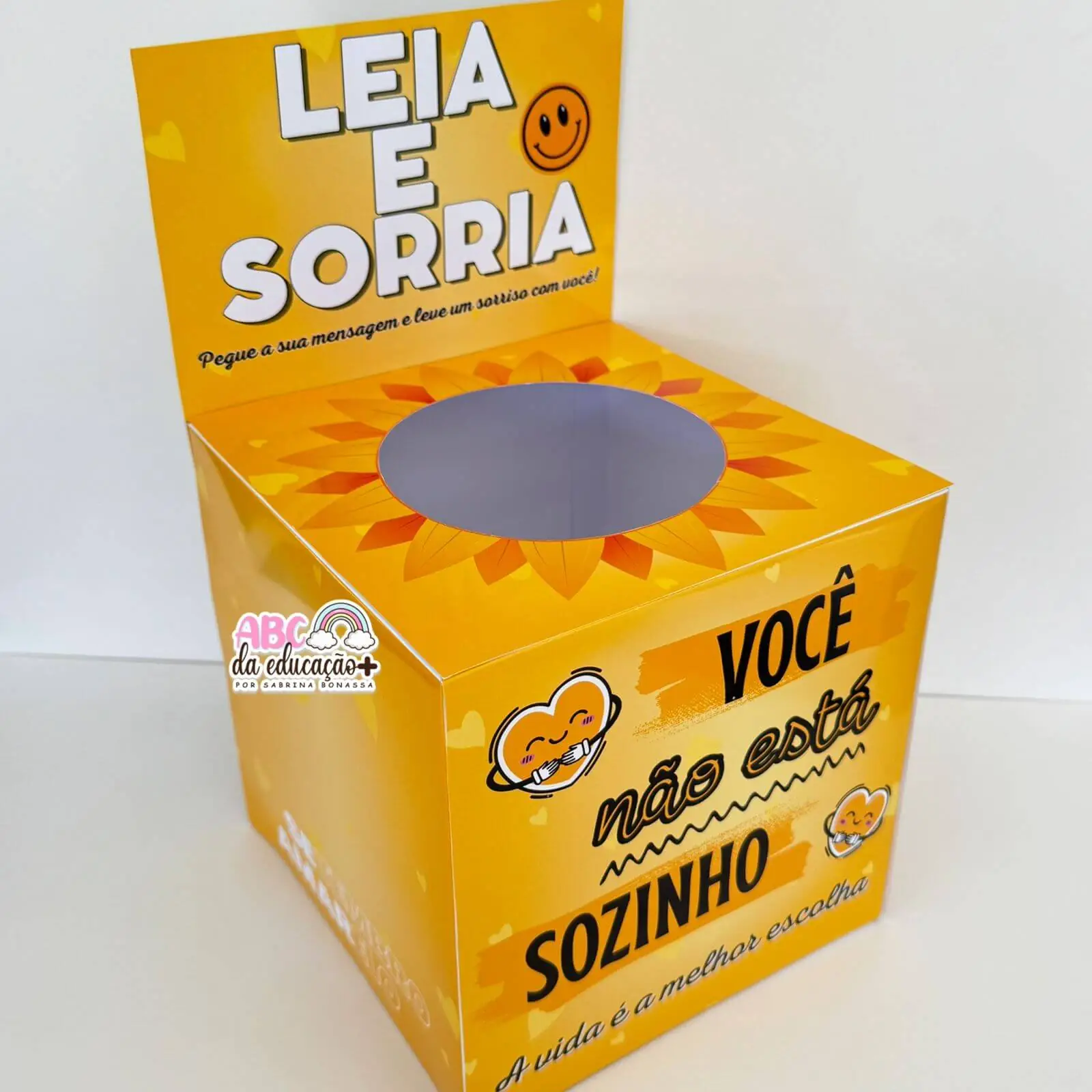 Caixa de Mensagem Motivacional Setembro Amarelo – “Leia e Sorria” - Imagem 10