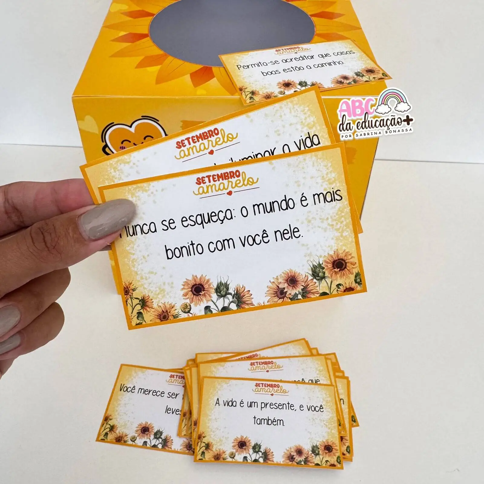 Caixa de Mensagem Motivacional Setembro Amarelo – “Leia e Sorria” - Imagem 7