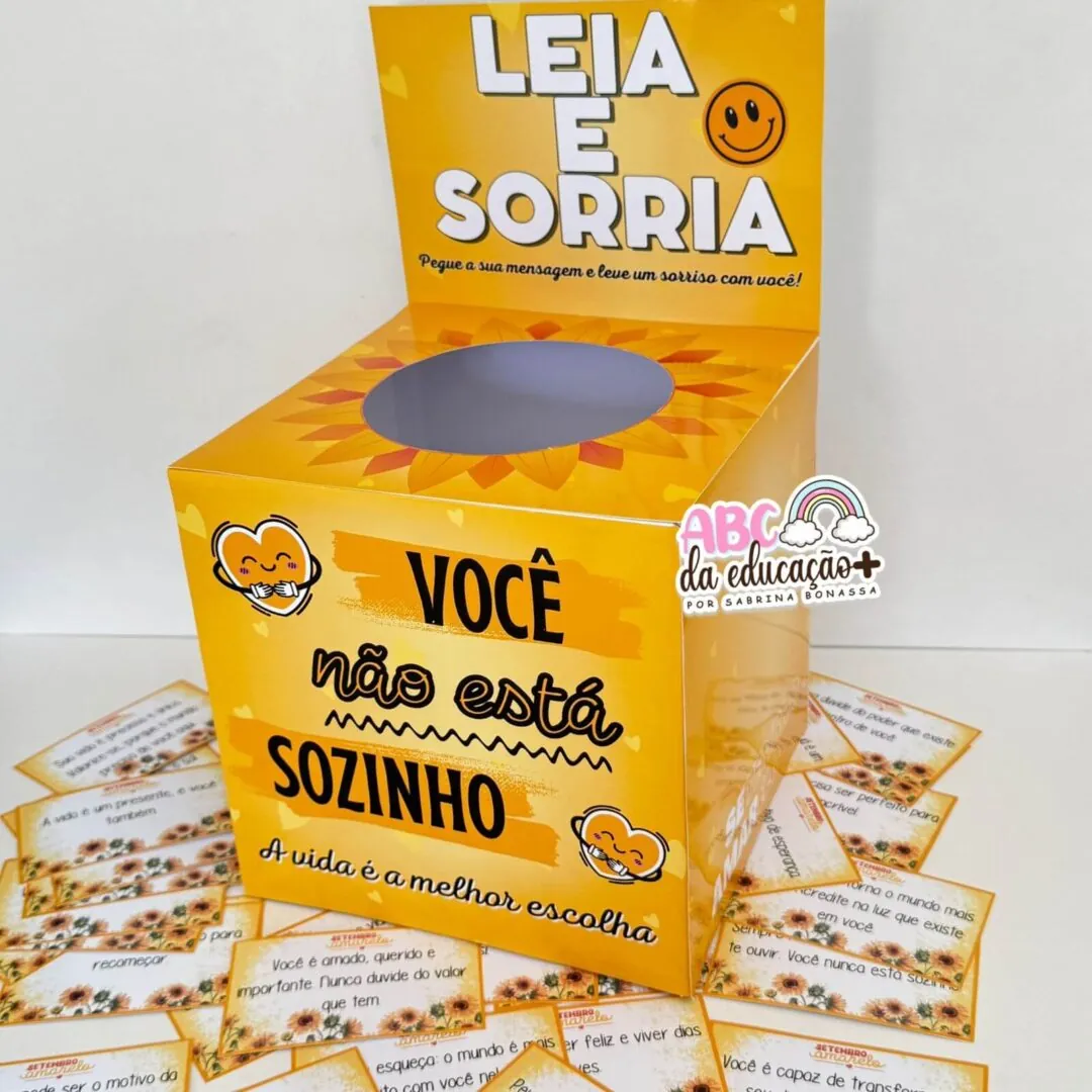 Caixa de Mensagem Motivacional Setembro Amarelo – “Leia e Sorria” - Image 4