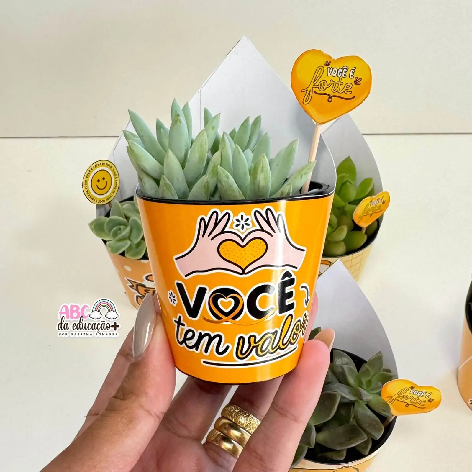 Lembrancinha Setembro Amarelo – Suculentas 10 modelos - Imagem 9