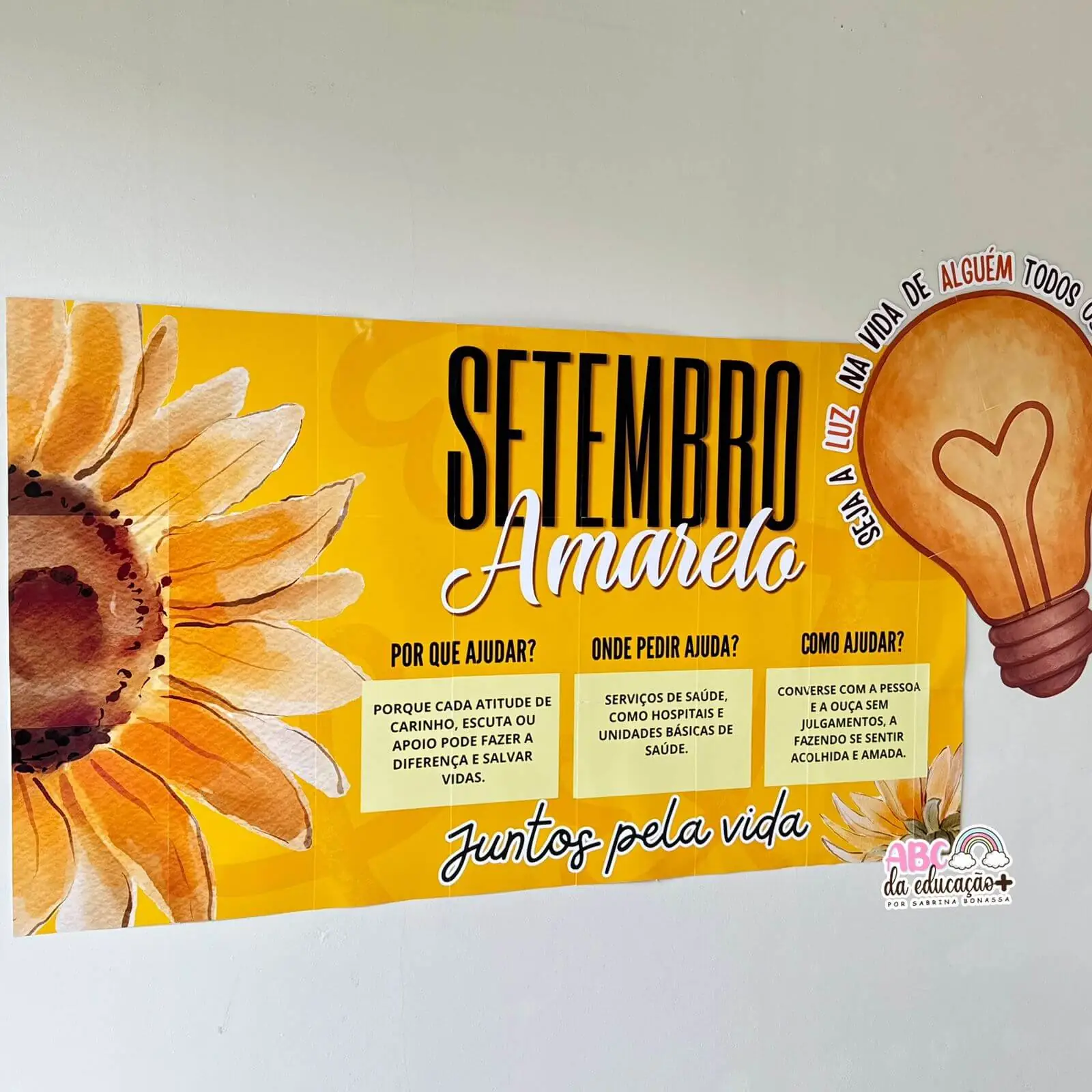 Painel Banner Setembro Amarelo – Juntos pela Vida - Imagem 6