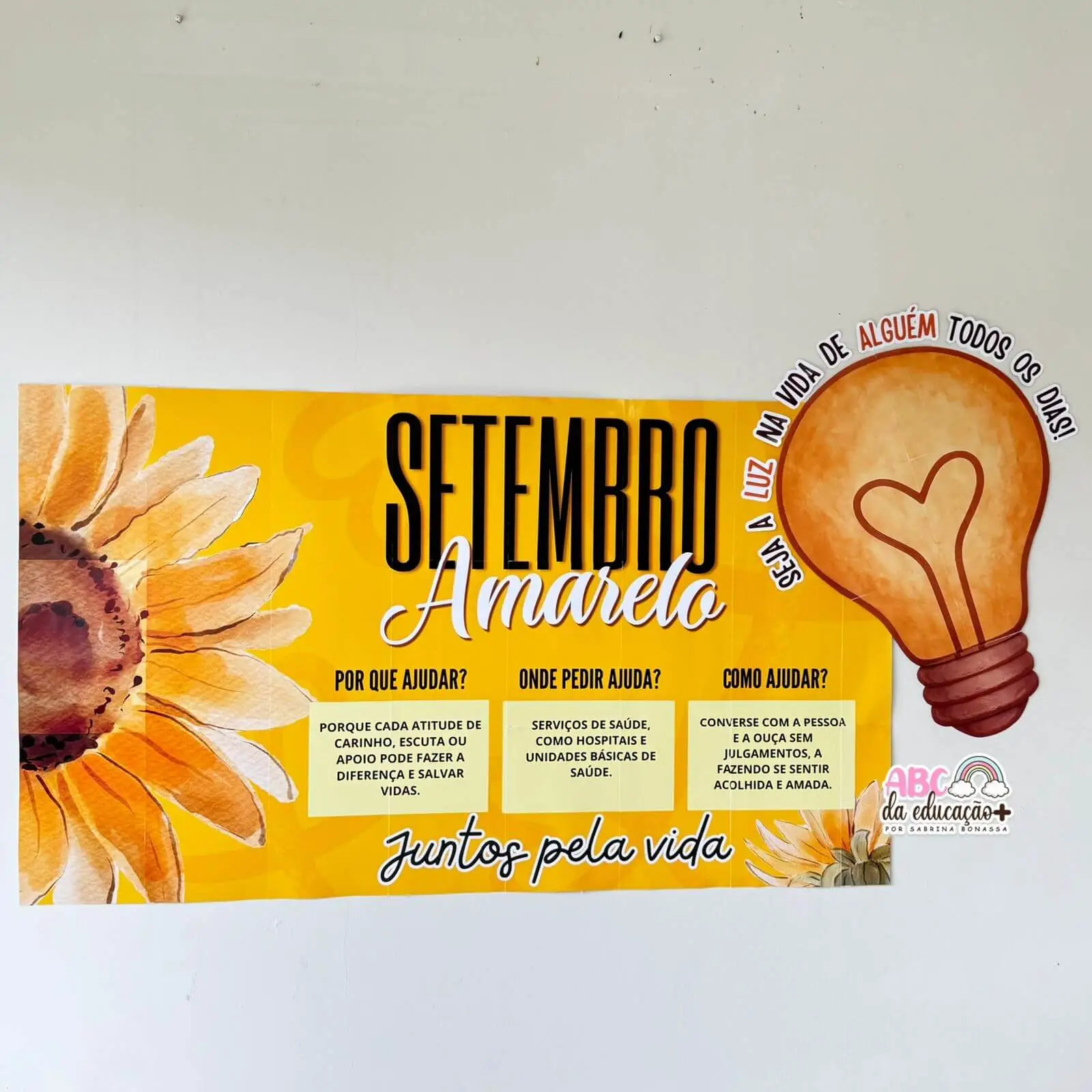 Painel Banner Setembro Amarelo – Juntos pela Vida - Imagem 5