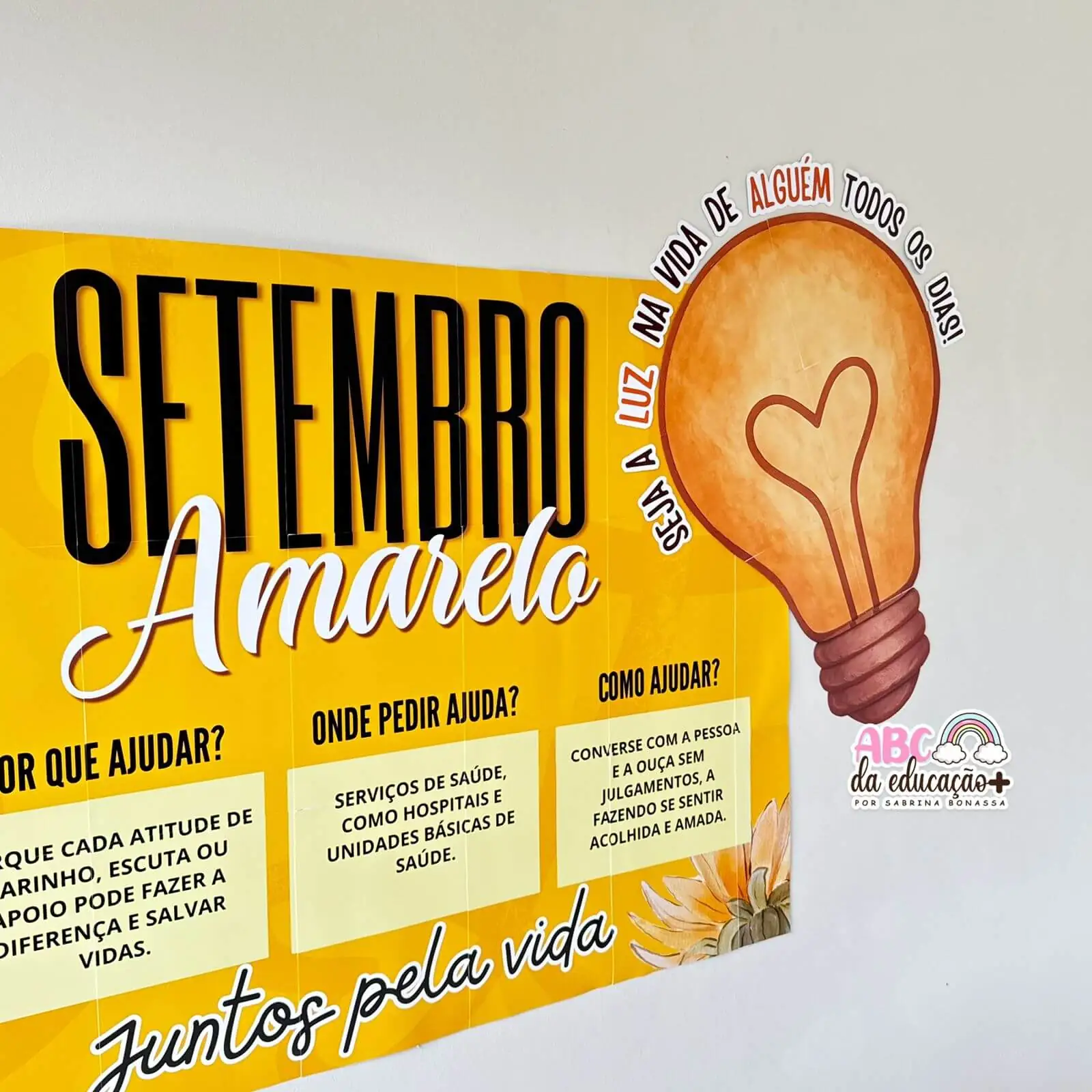 Painel Banner Setembro Amarelo – Juntos pela Vida - Imagem 3