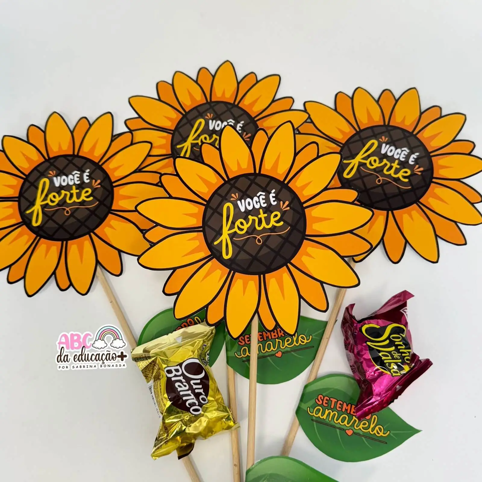 Lembrancinha Girassol Setembro Amarelo