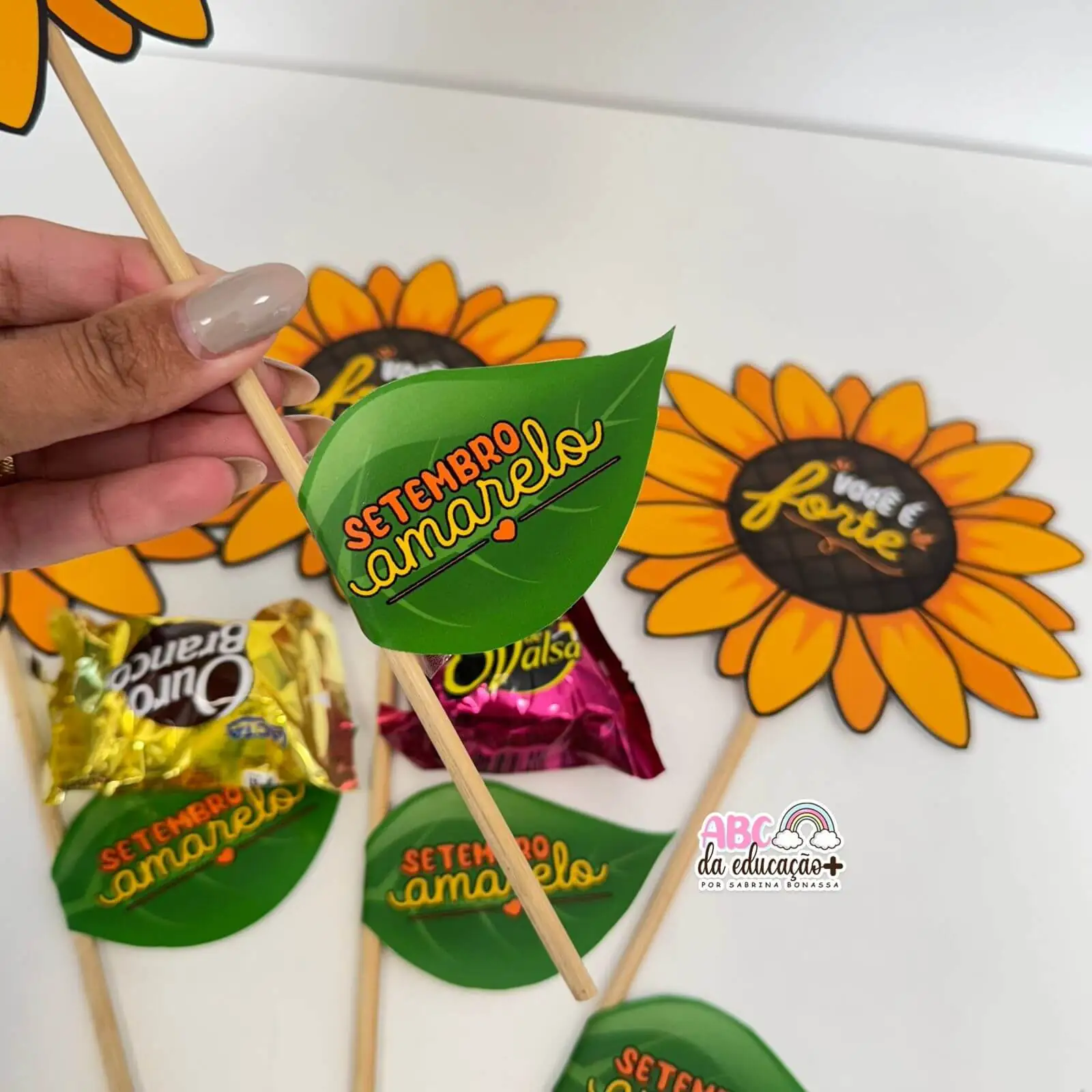 Lembrancinha Girassol Setembro Amarelo - Imagem 4