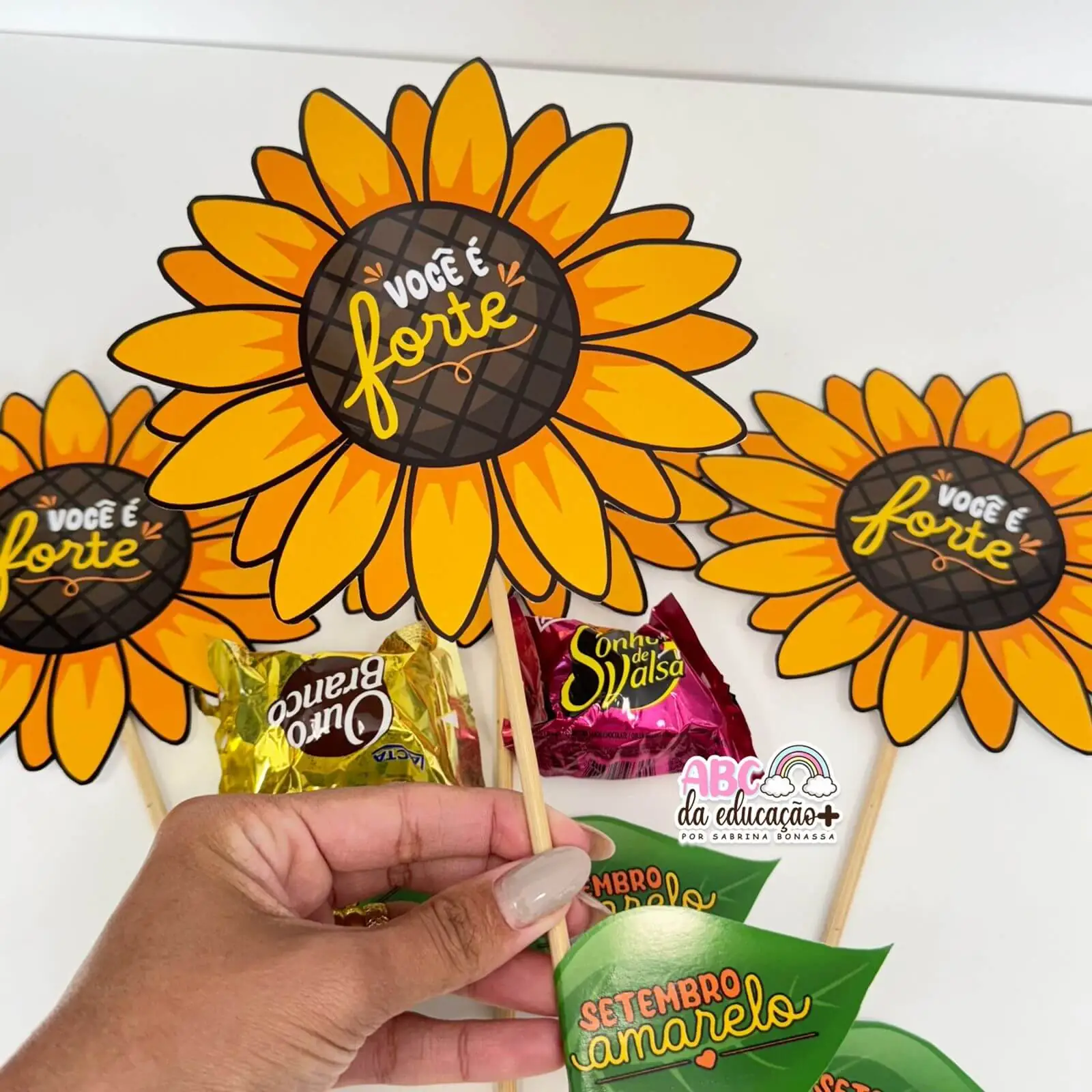 Lembrancinha Girassol Setembro Amarelo - Imagem 2