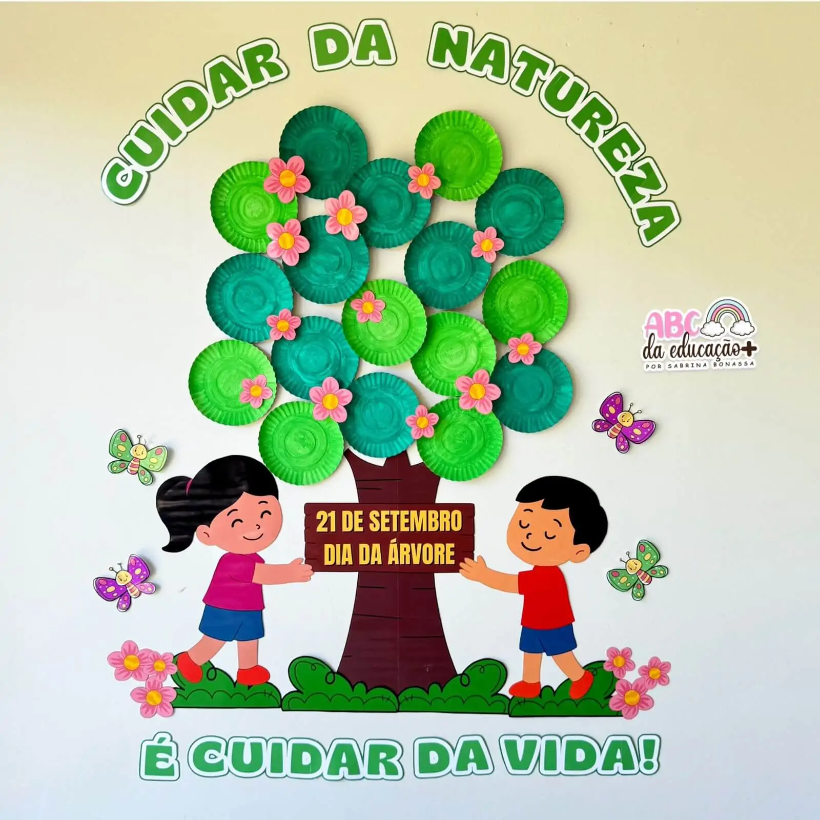 Painel Dia da Árvore com Pratinhos