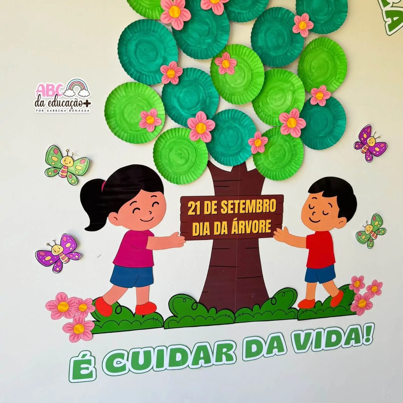 Painel Dia da Árvore com Pratinhos - Imagem 3