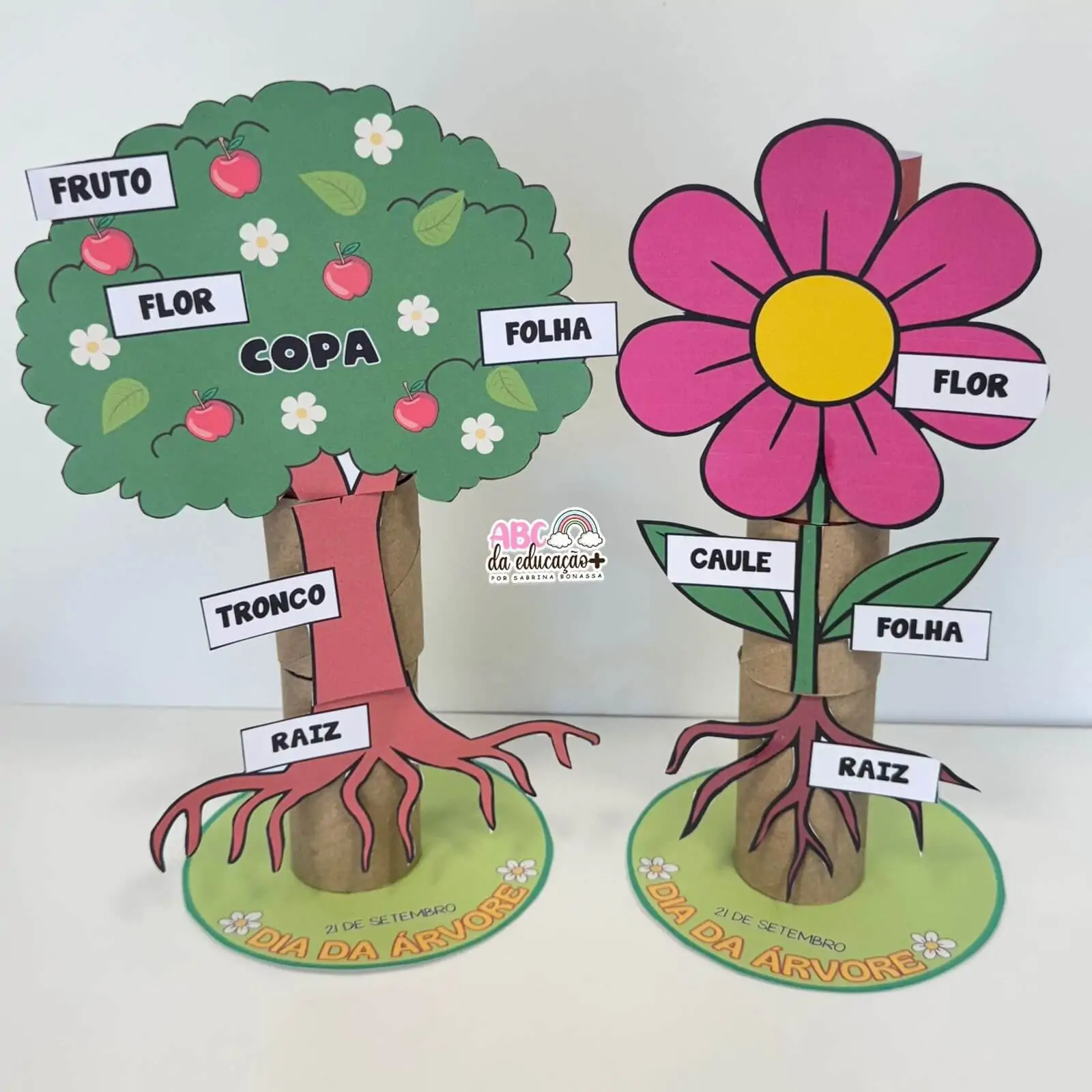 Partes da Planta e da Flor – Atividade com rolinhos