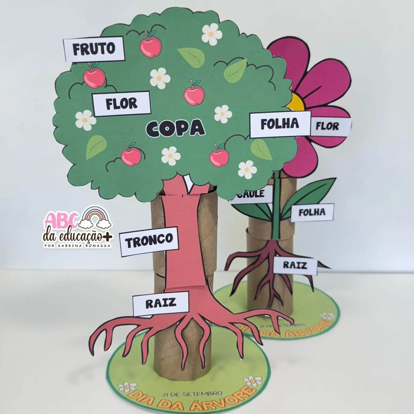 Partes da Planta e da Flor – Atividade com rolinhos - Imagem 2