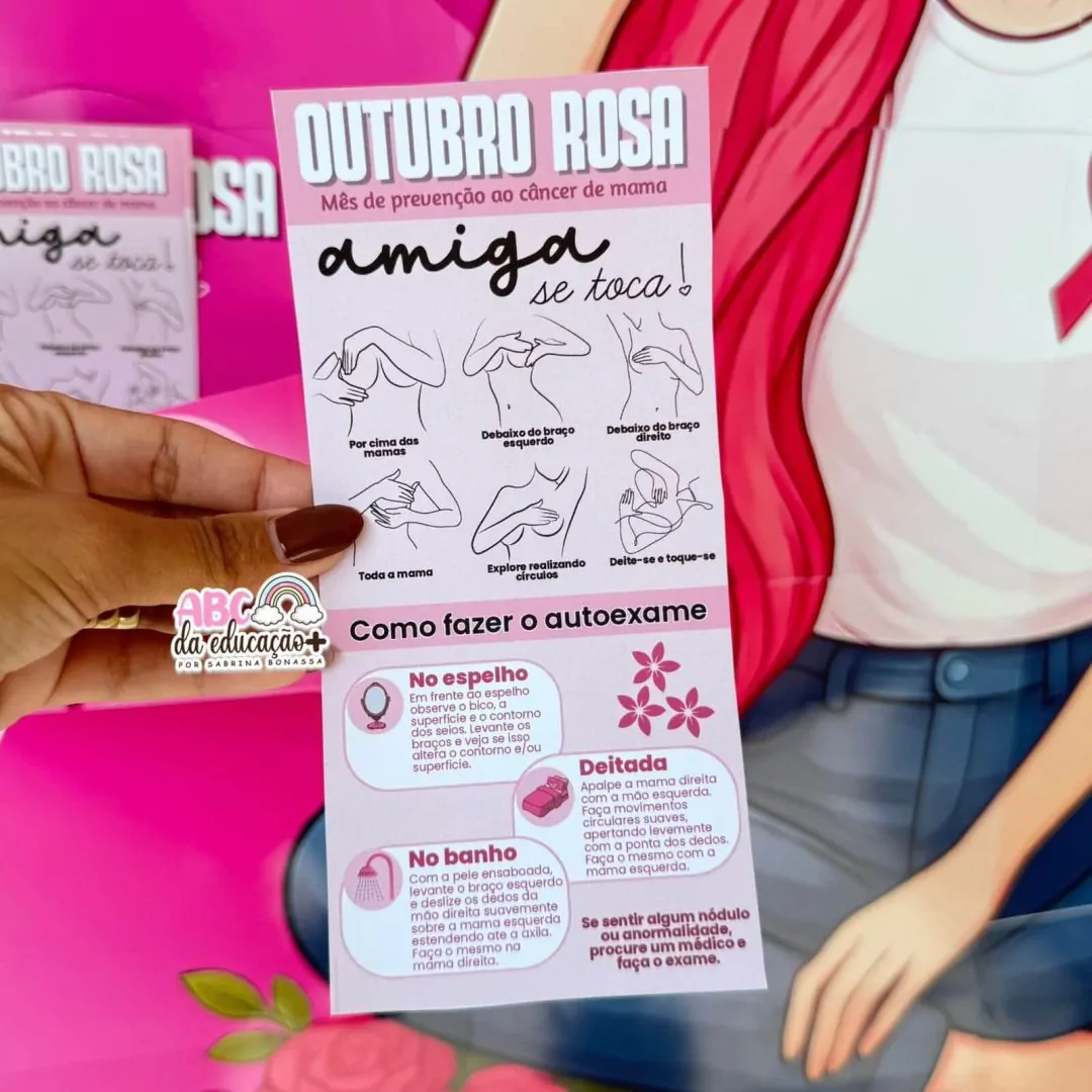 Painel Outubro Rosa – Banner + Caixa + Panfleto - Image 3