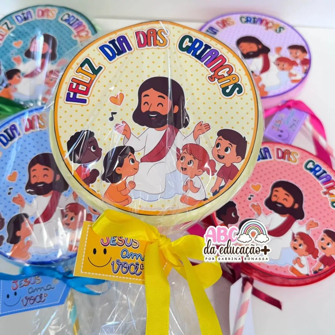 Pirulito Supresa Dia das Crianças – Lembrancinha Cristã