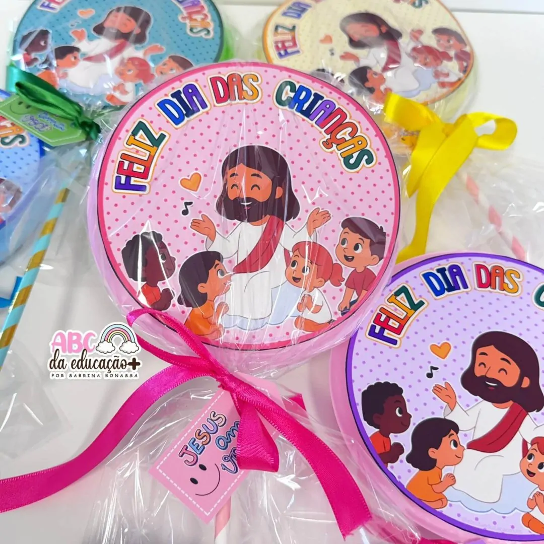 Pirulito Supresa Dia das Crianças – Lembrancinha Cristã - Imagem 2