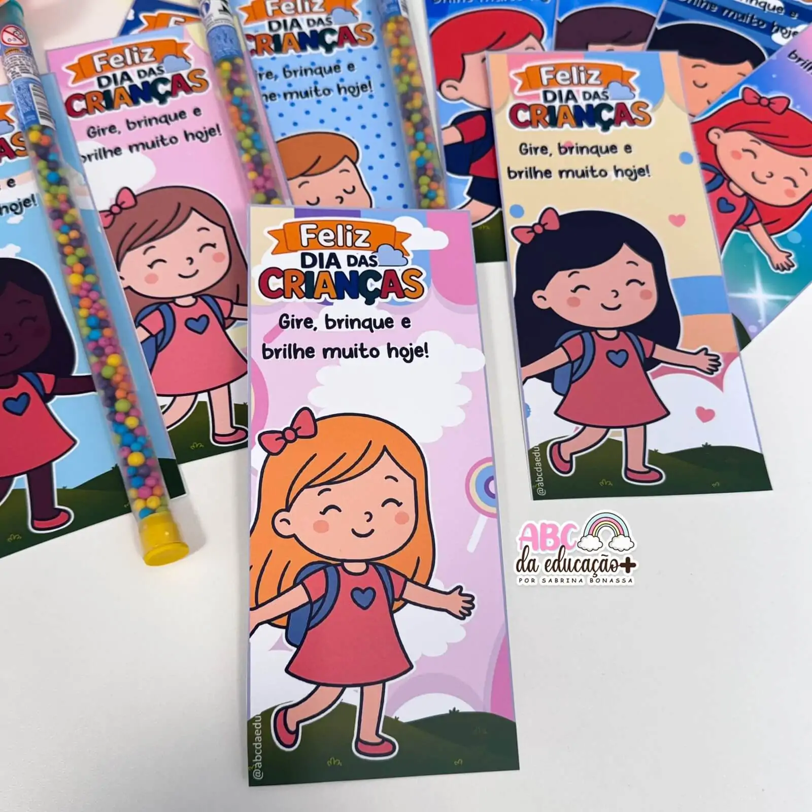 Cartão Cata-vento Dia das Crianças - Imagem 5