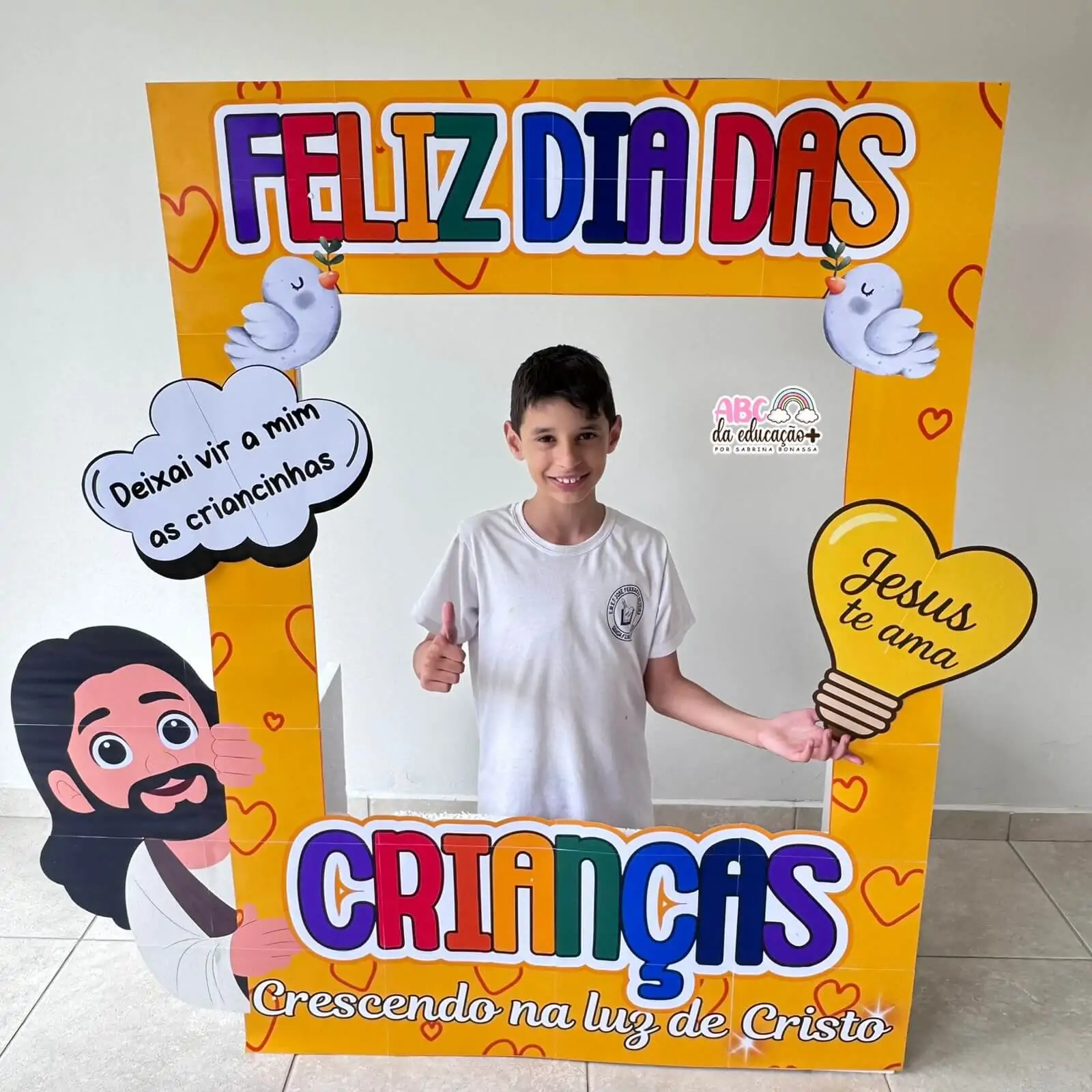 Moldura de Fotos Gigante Dia das Crianças – Tema Cristão - Imagem 2