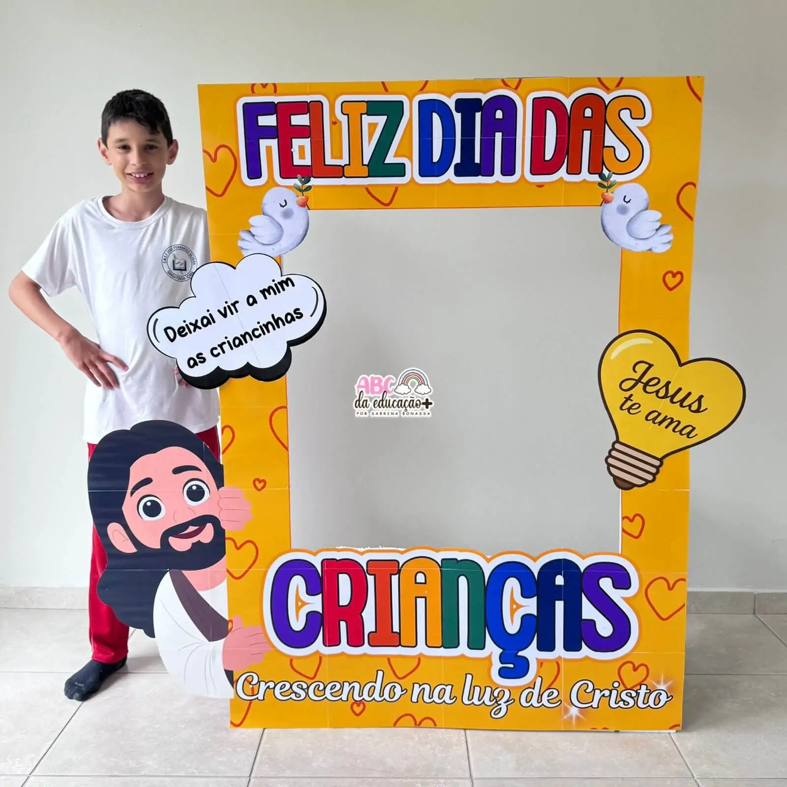 Moldura de Fotos Gigante Dia das Crianças – Tema Cristão - Imagem 4