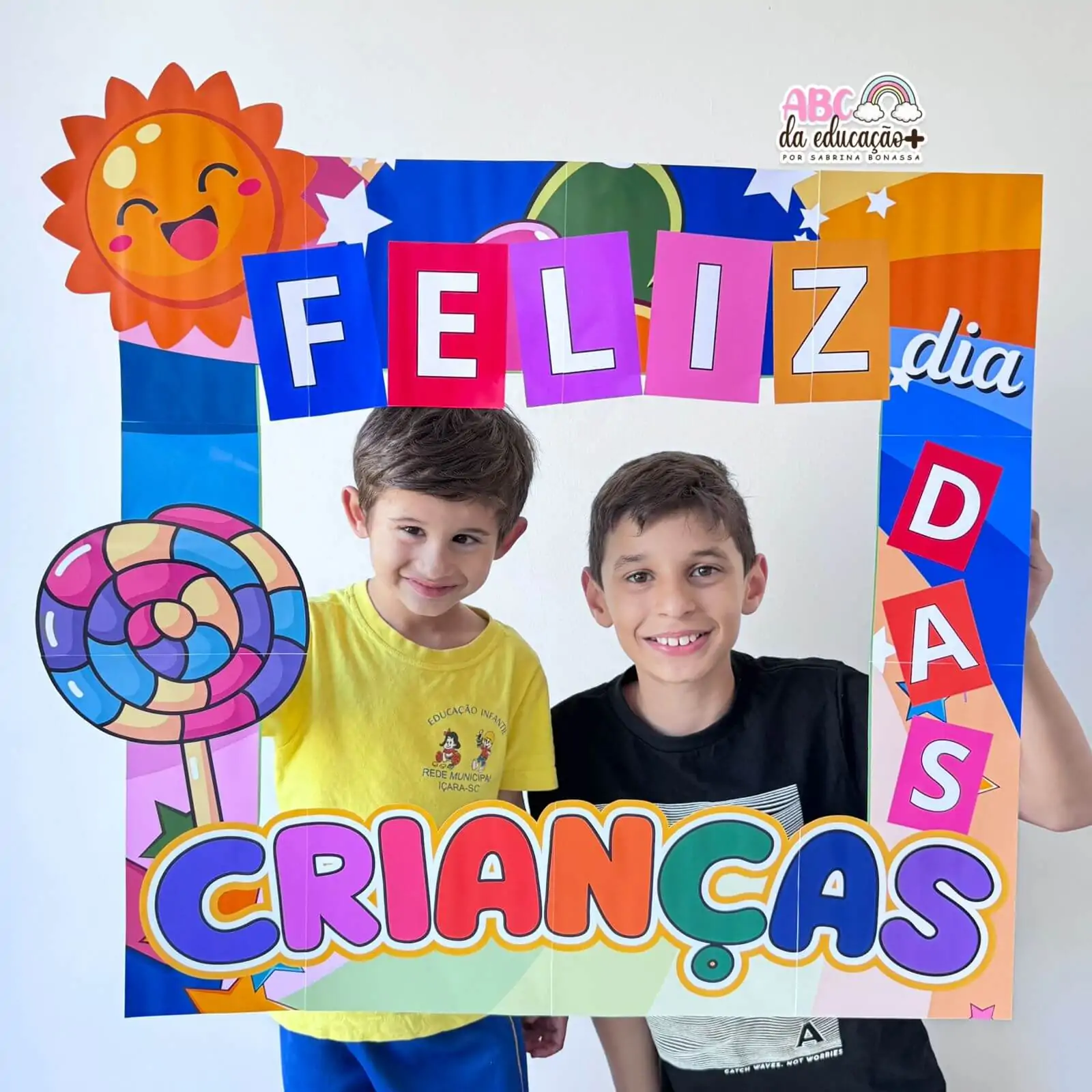 Moldura Colorida para Fotos – Dia das Crianças