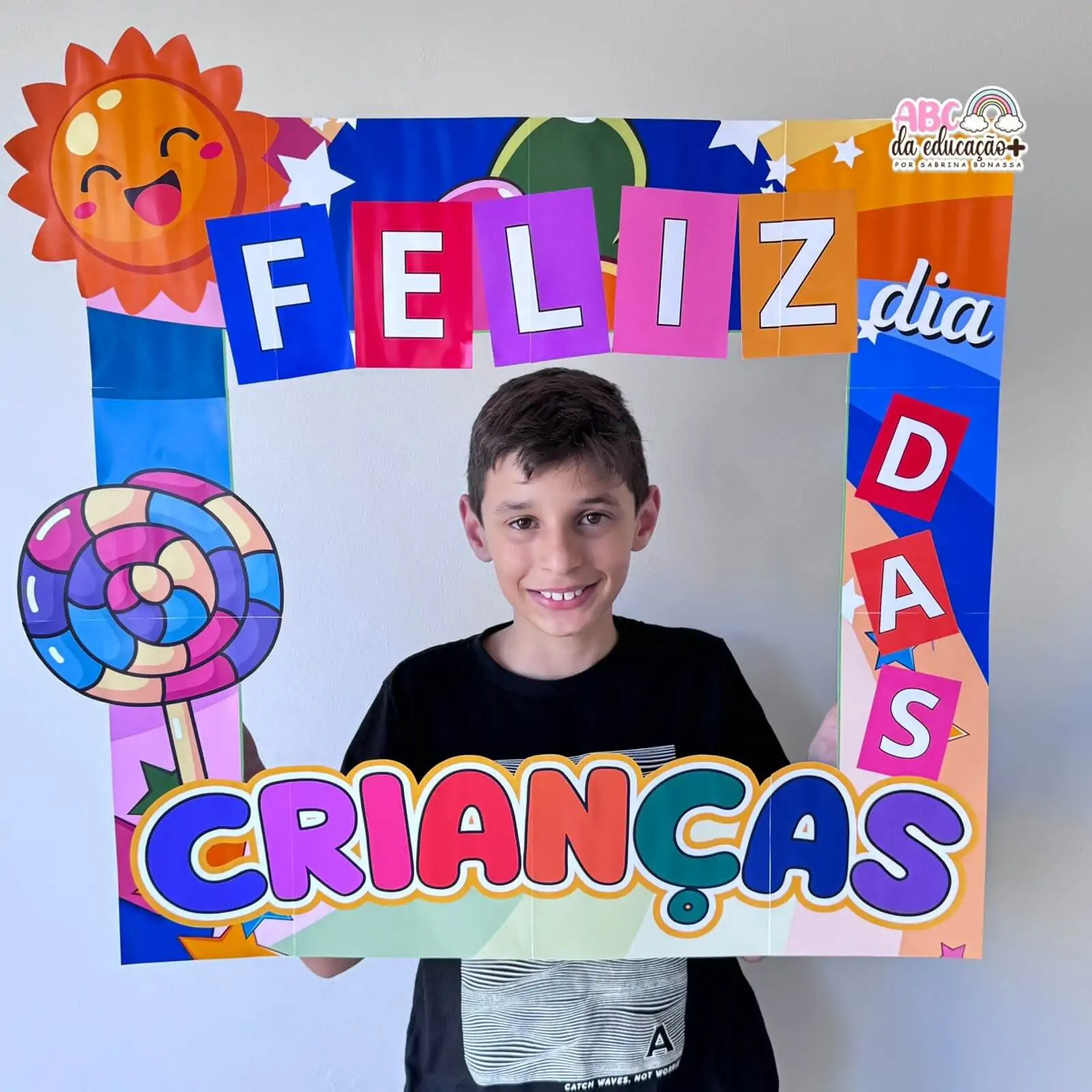 Moldura Colorida para Fotos – Dia das Crianças - Imagem 2