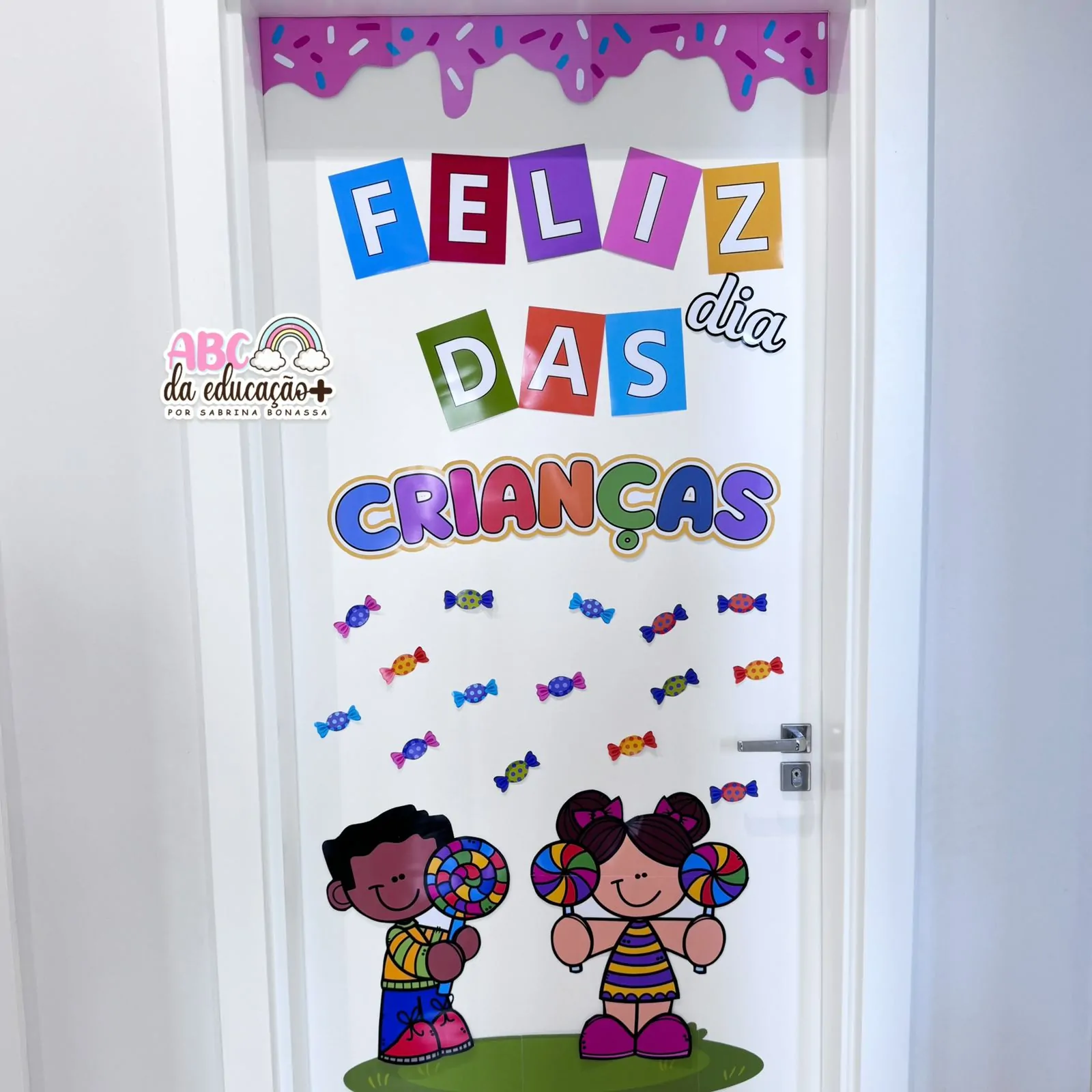 Decoração de Porta – Dia das Crianças