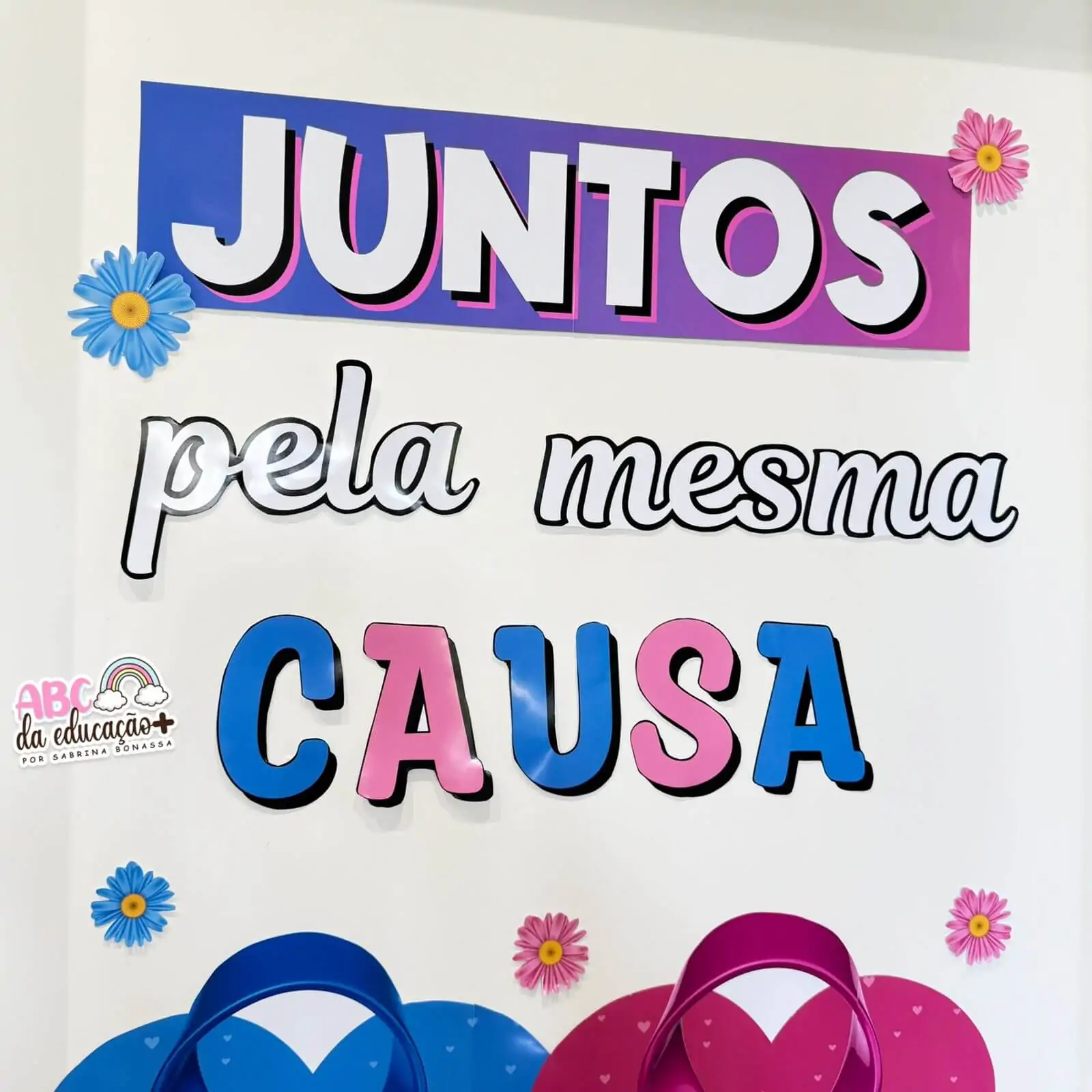 Painel de Porta Outubro Rosa e Novembro Azul - Imagem 5