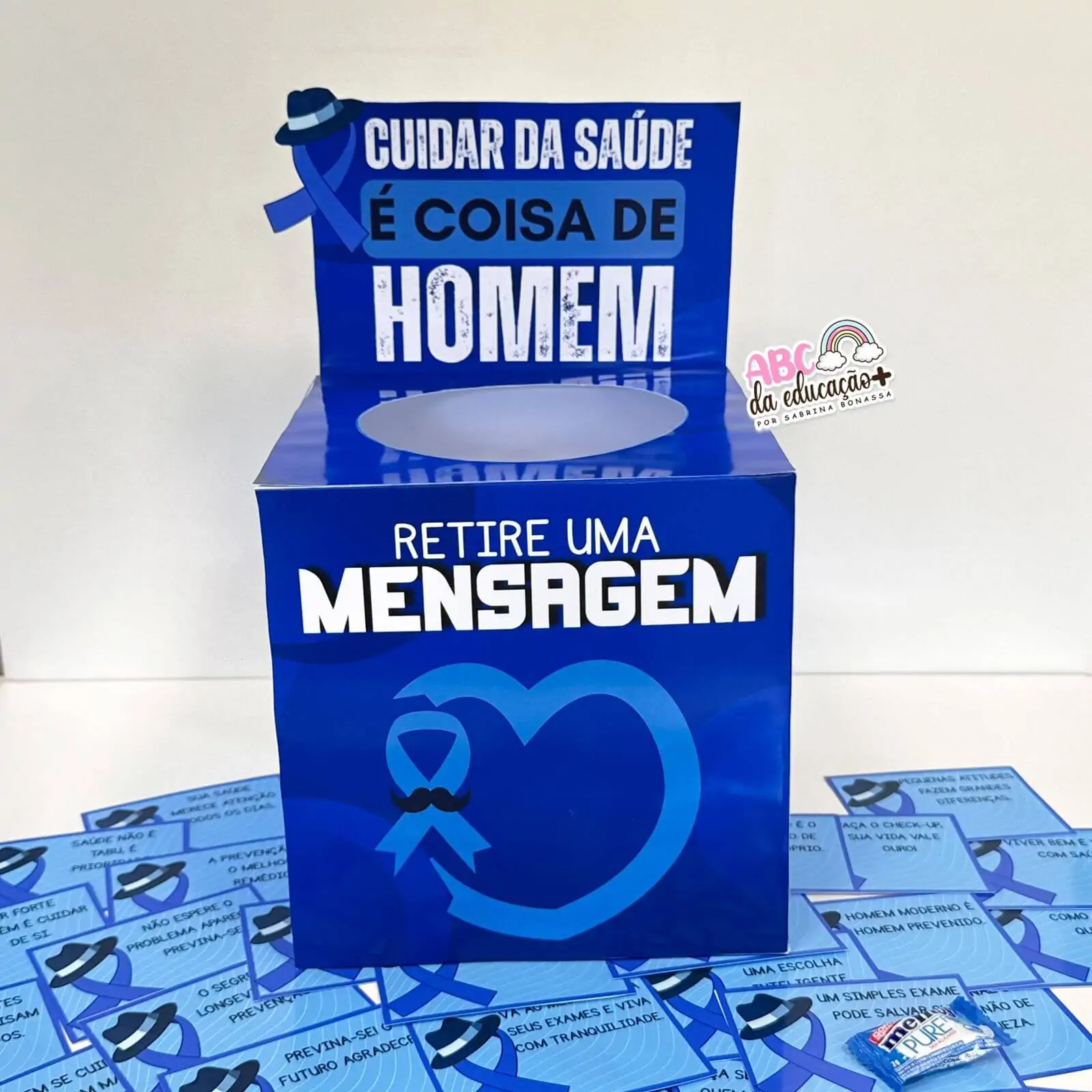 Caixa Motivacional Novembro Azul