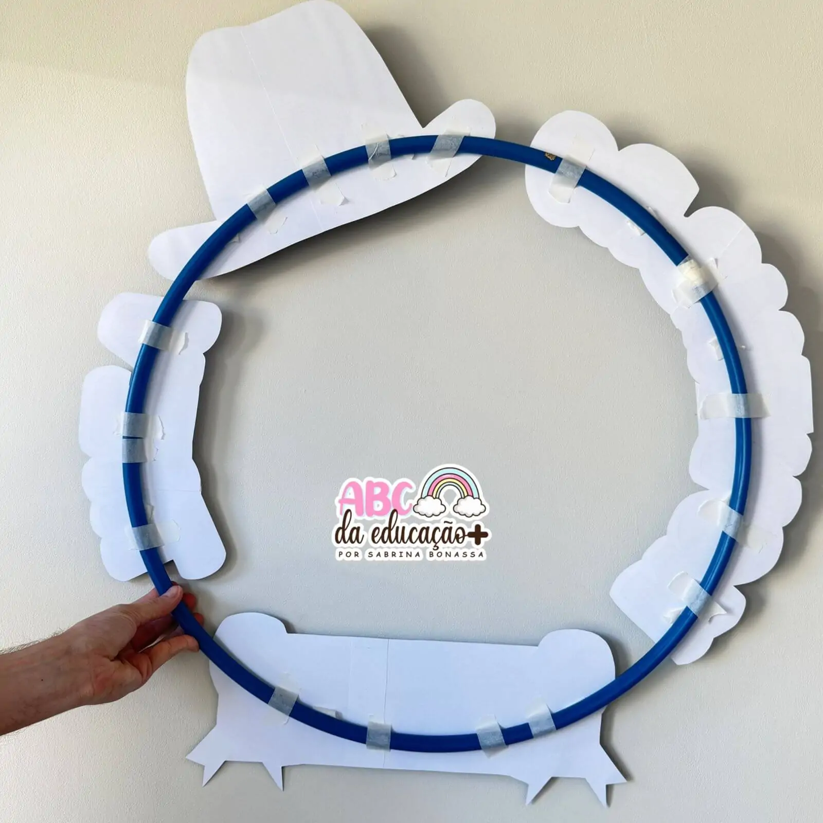 Moldura de Fotos Novembro Azul para Bambolê - Imagem 4