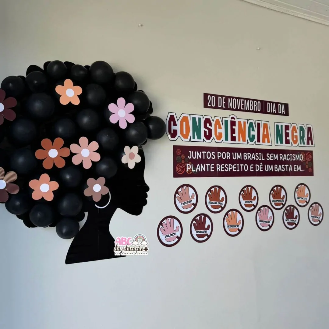 Painel Dia da Consciência Negra – Plante Respeito e Dê um Basta em...
